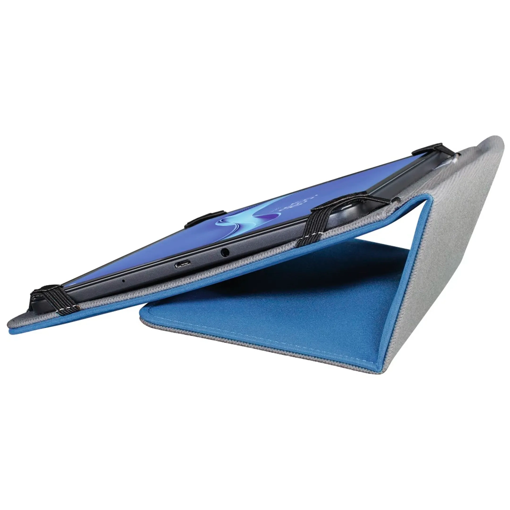 Tablet-case "Strap" voor tablets 9,5- 11" - Blauw