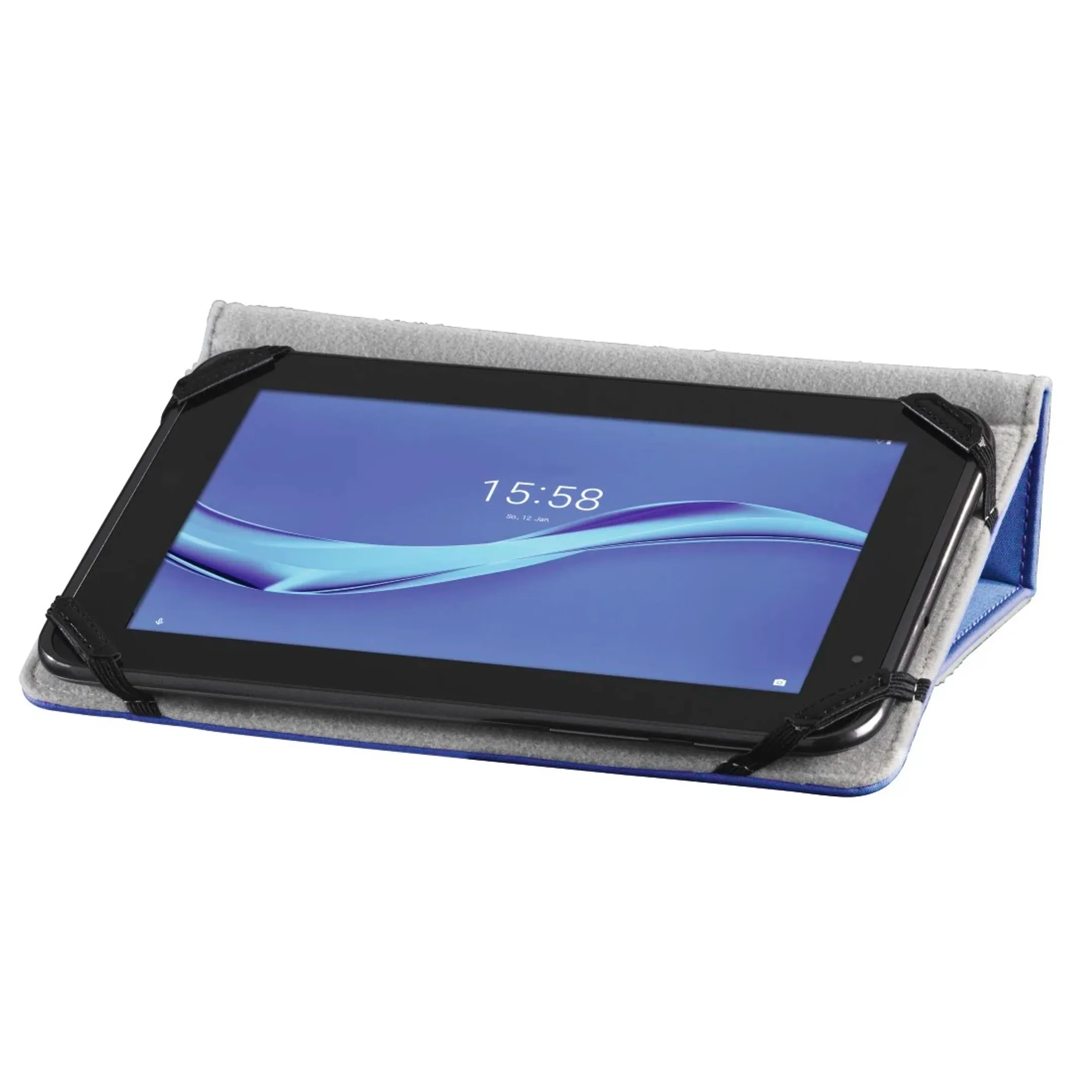 Tablet-case "Strap" voor tablets 9,5- 11" - Blauw