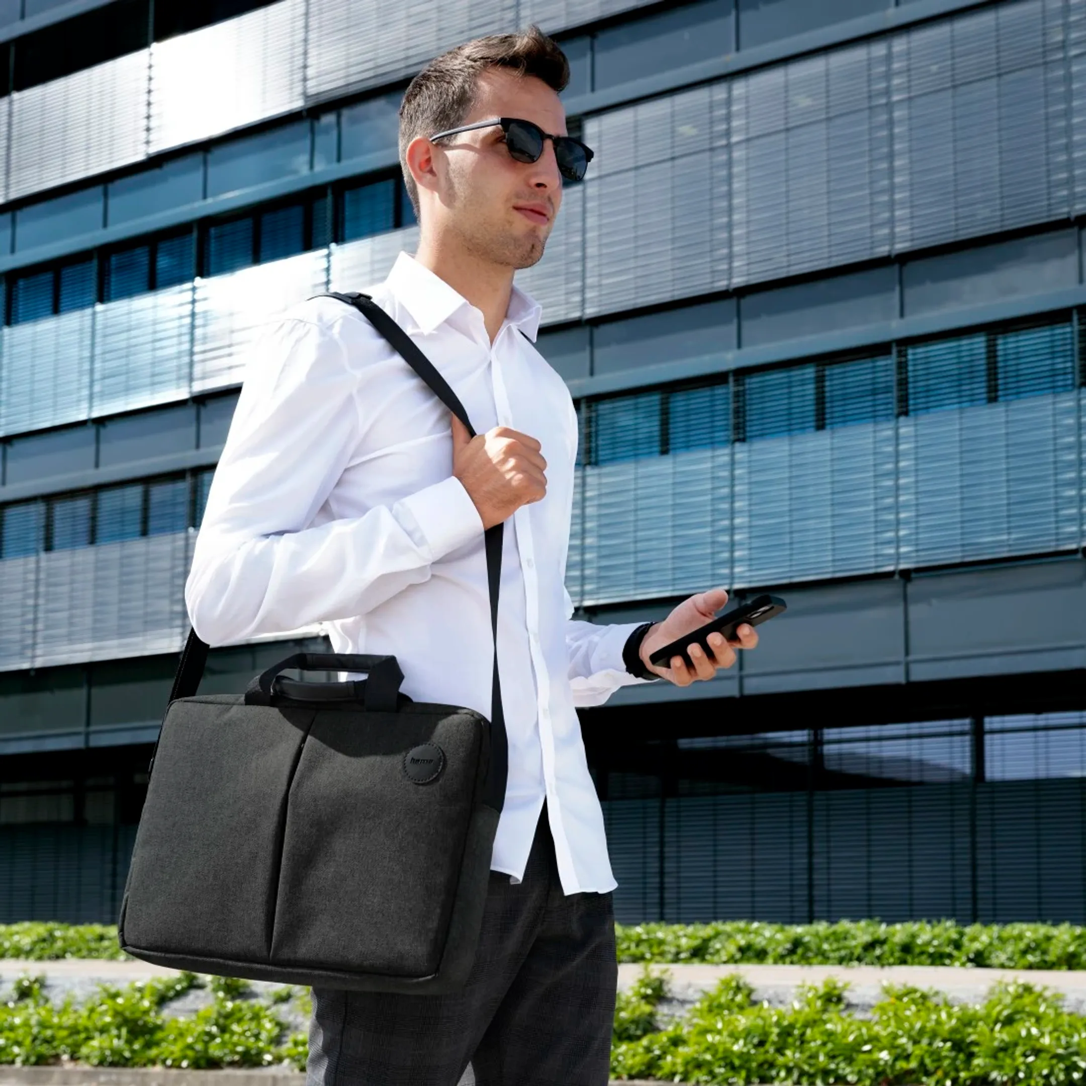 Laptop-tas "Genua", tot 44 cm (17,3"), zwart