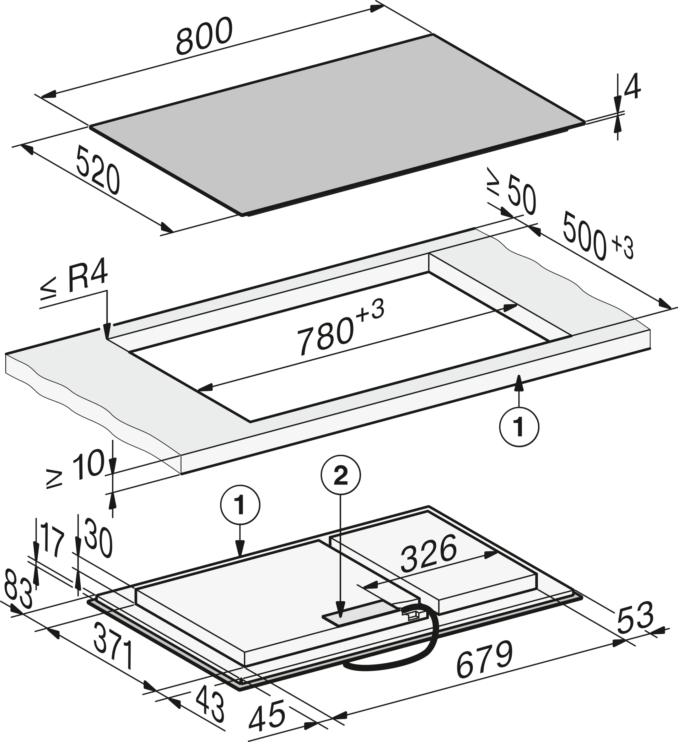 Plaque induction KM 8585 FL