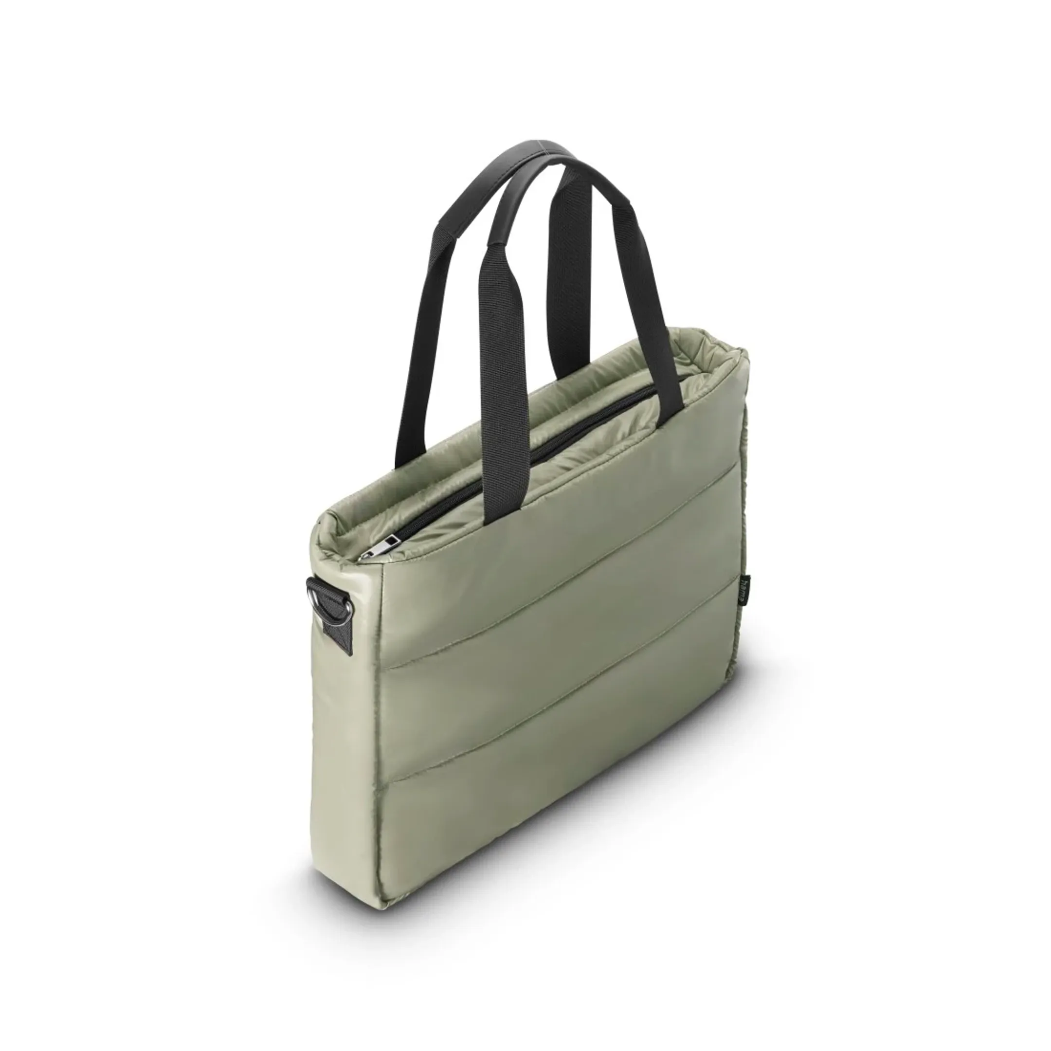 Laptop-tas "Stepp", shopper, tot 41 cm (16,2") - Saliegroen