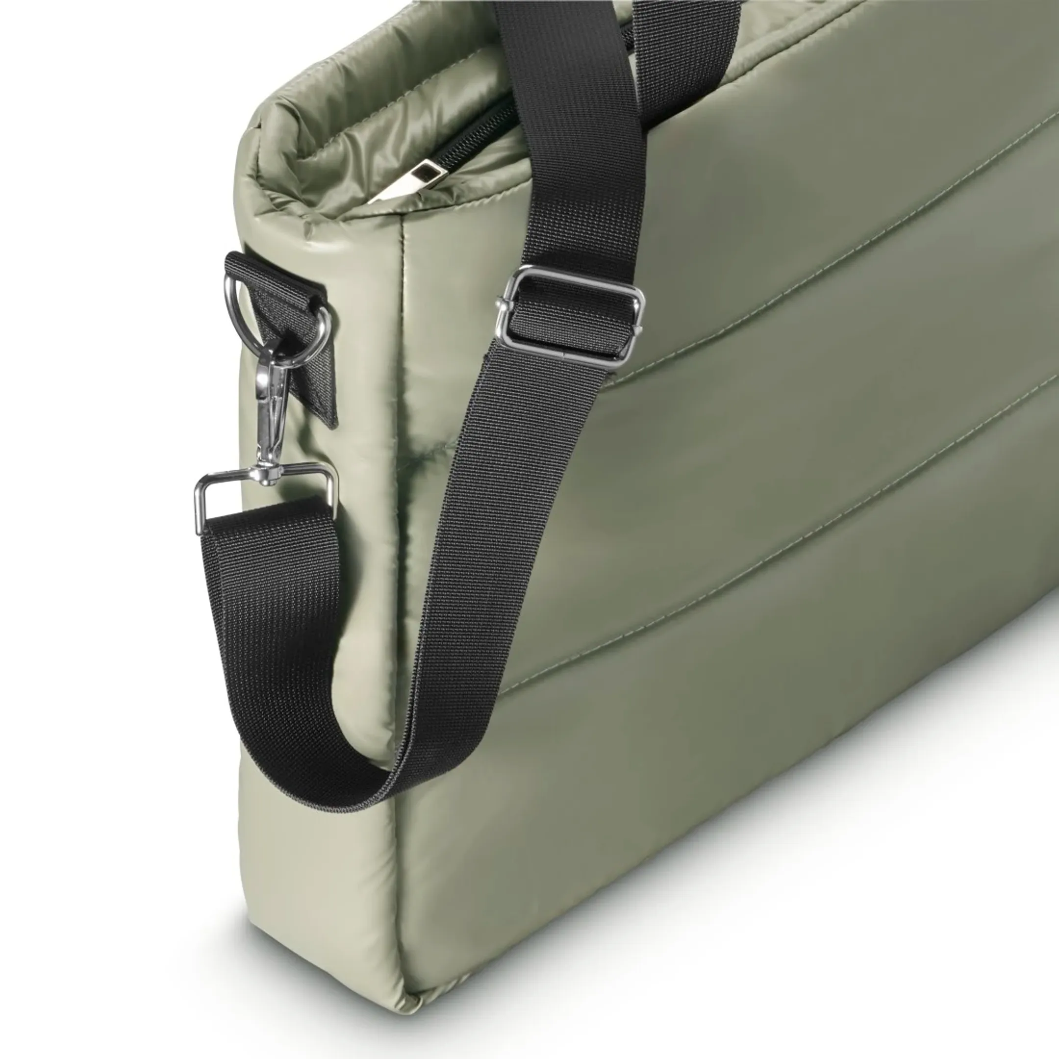 Laptop-tas "Stepp", shopper, tot 41 cm (16,2") - Saliegroen