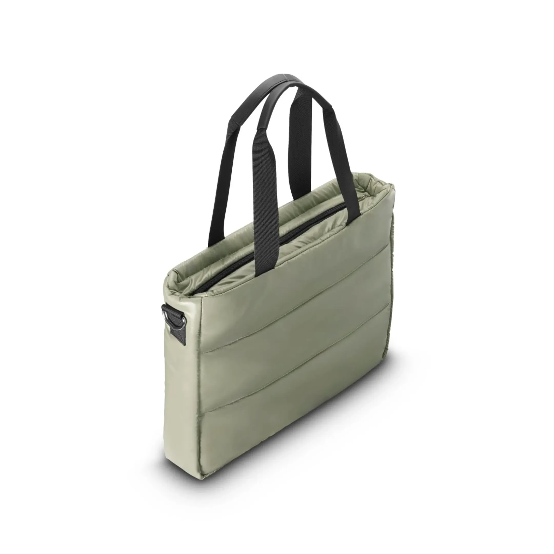 Laptop-tas "Stepp", shopper, tot 44 cm (17,3") - Saliegroen