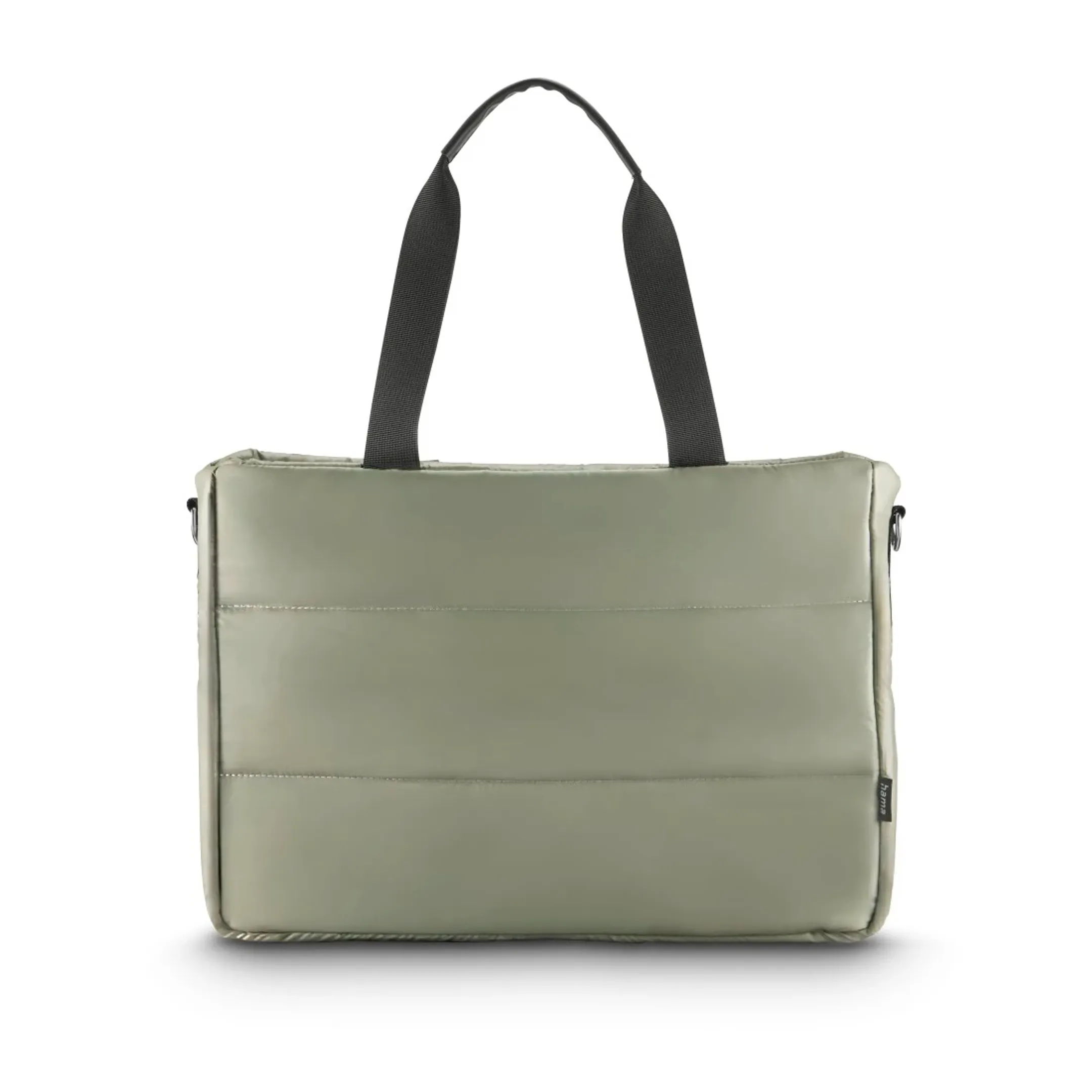 Laptop-tas "Stepp", shopper, tot 44 cm (17,3") - Saliegroen