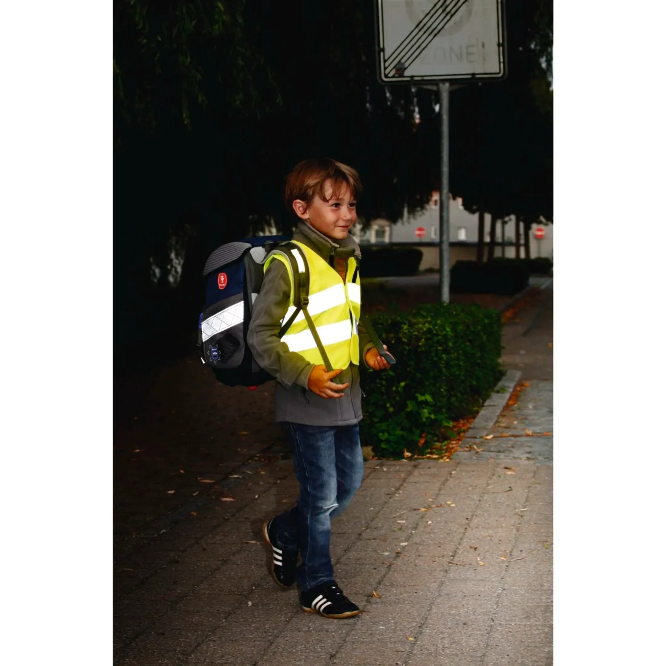 Gilet de sécurité jaune fluo pour enfant