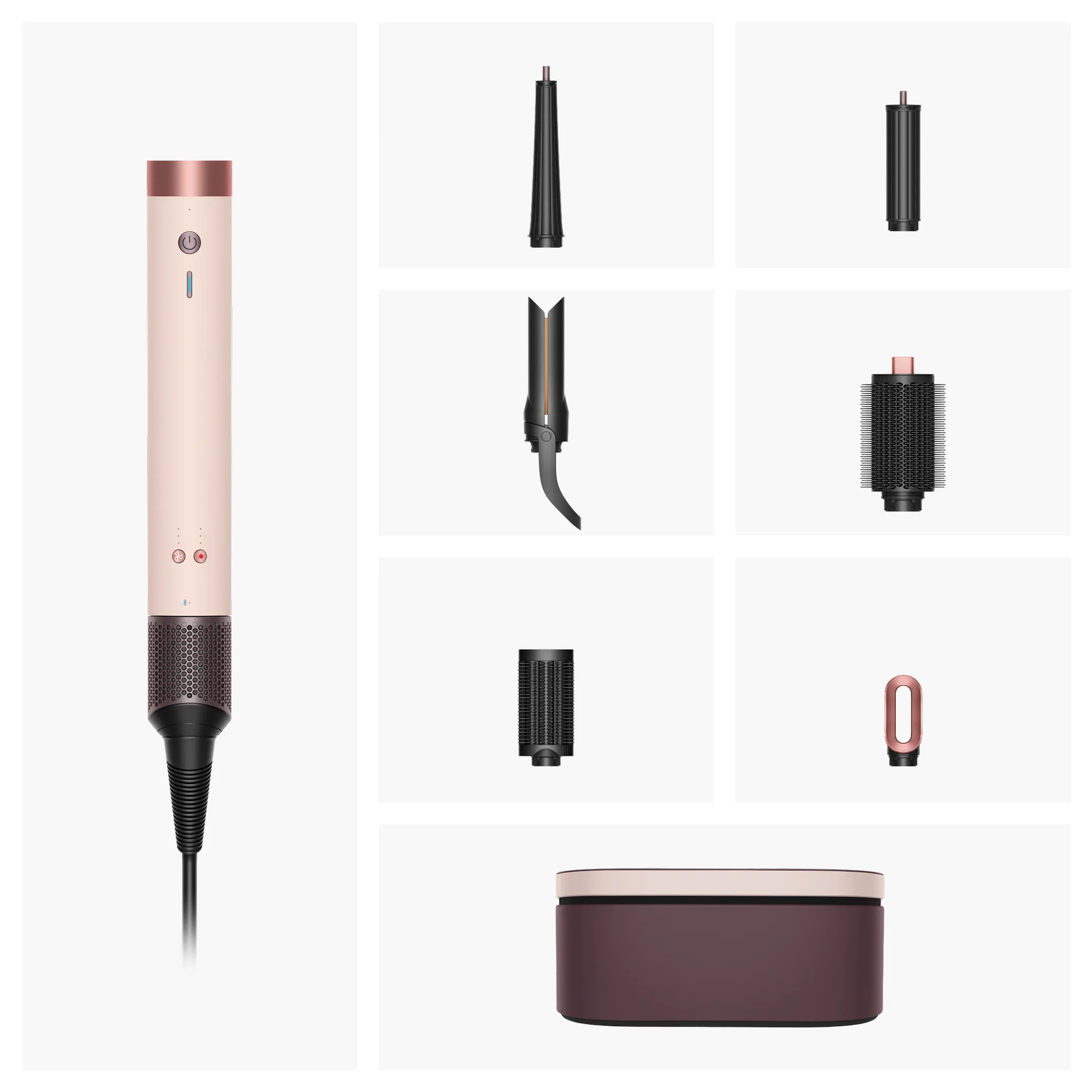 Airwrap Co-anda 2x Straight+Wavy Ceramic Pink/Rose Gold