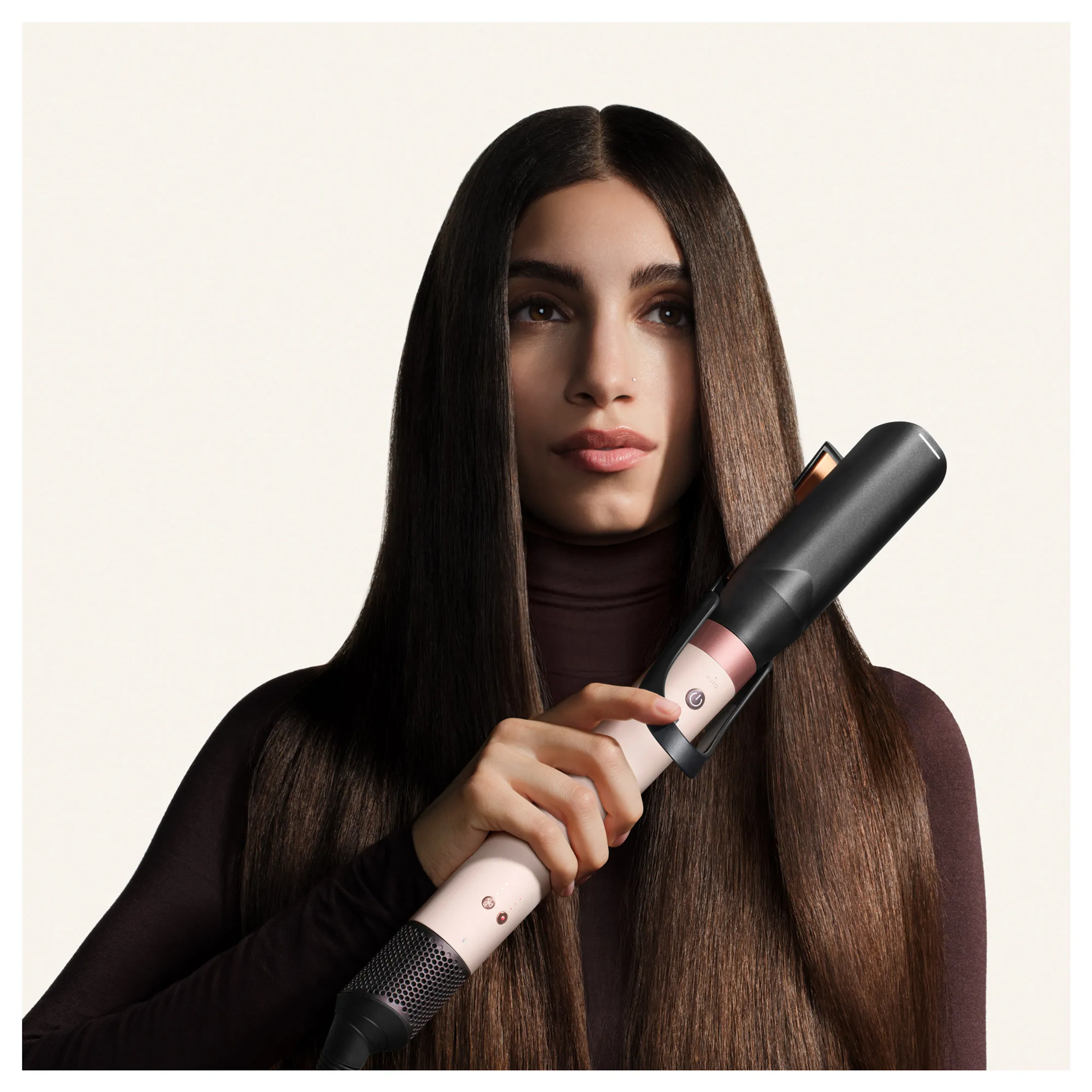 Airwrap Co-anda 2x Straight+Wavy Ceramic Pink/Rose Gold