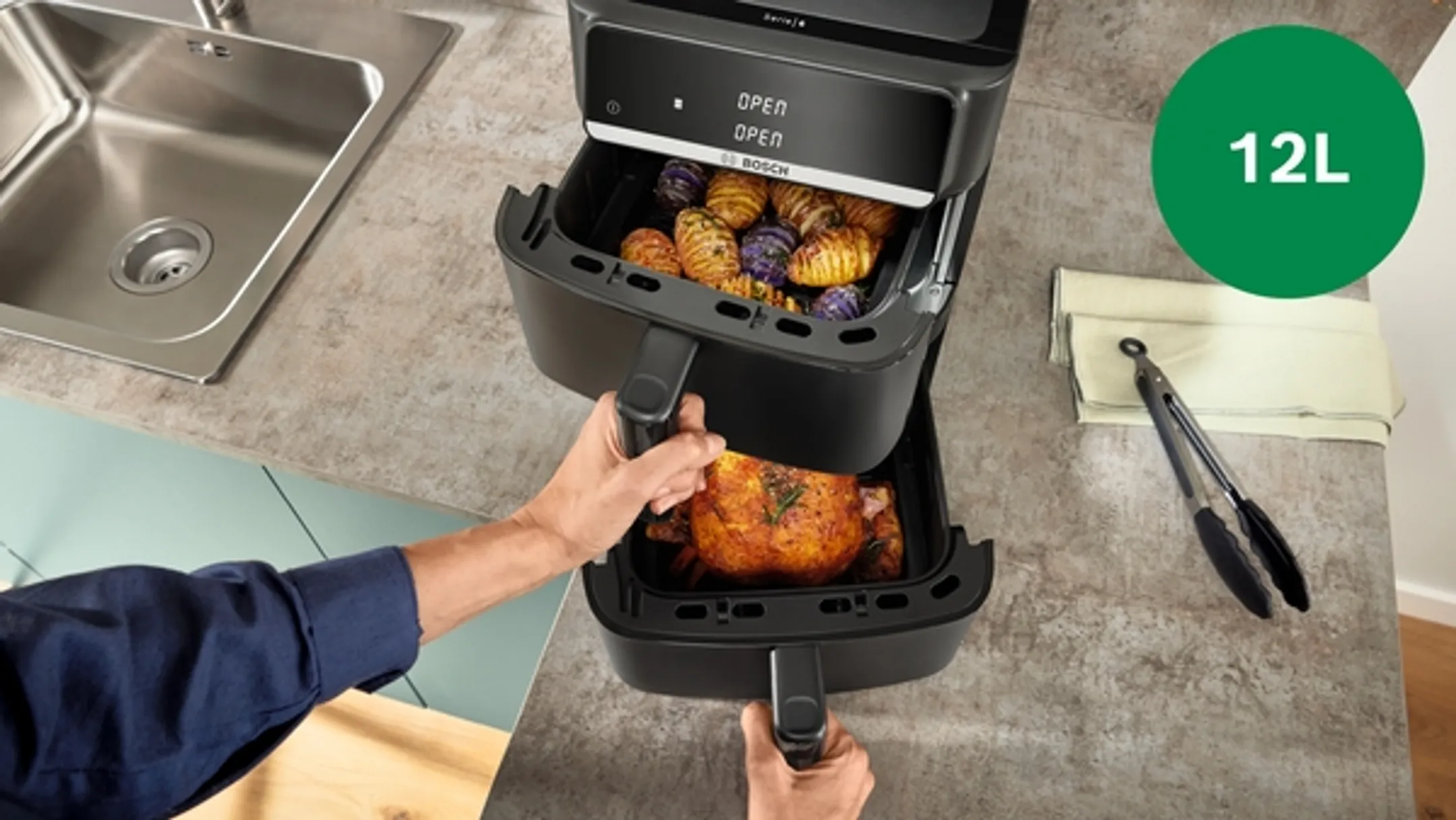 Airfryer Série 6 Double Stack Drawer MAFD661B4