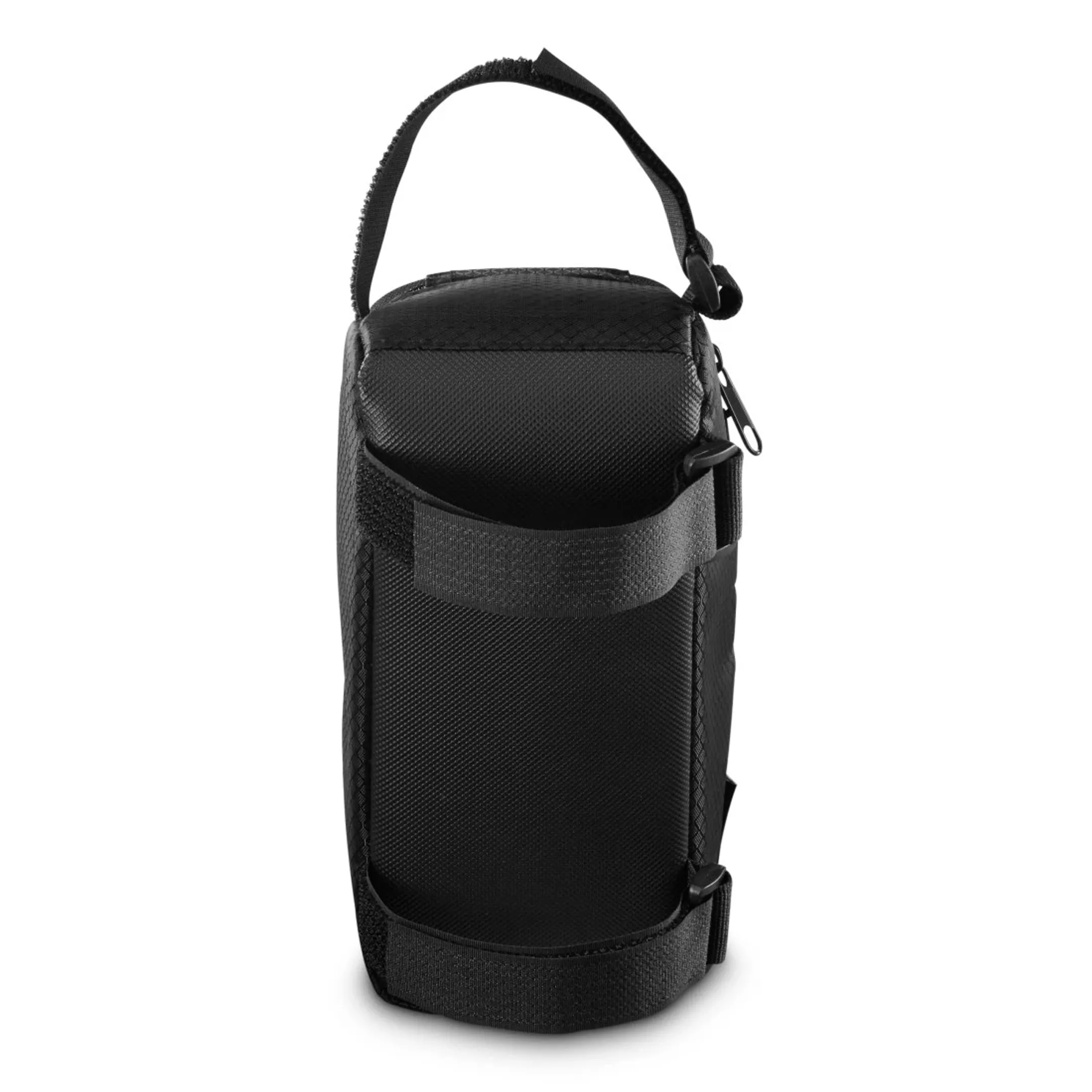 Sacoche de vélo avec poche transparente pour téléphone portable, à fixer sur le tube supérieur - Noir