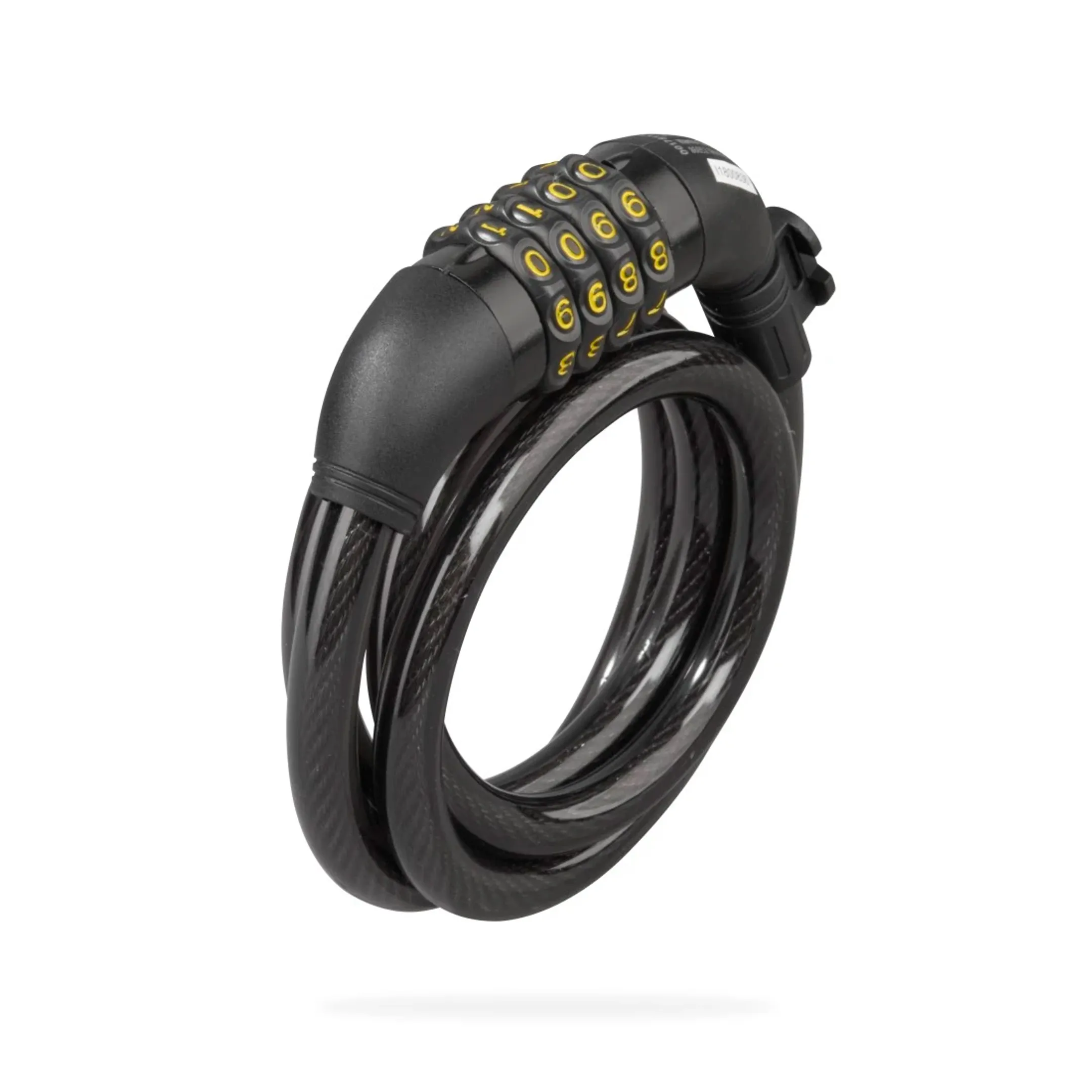 Antivol à combinaison en spirale pour vélo, 120 cm - Noir