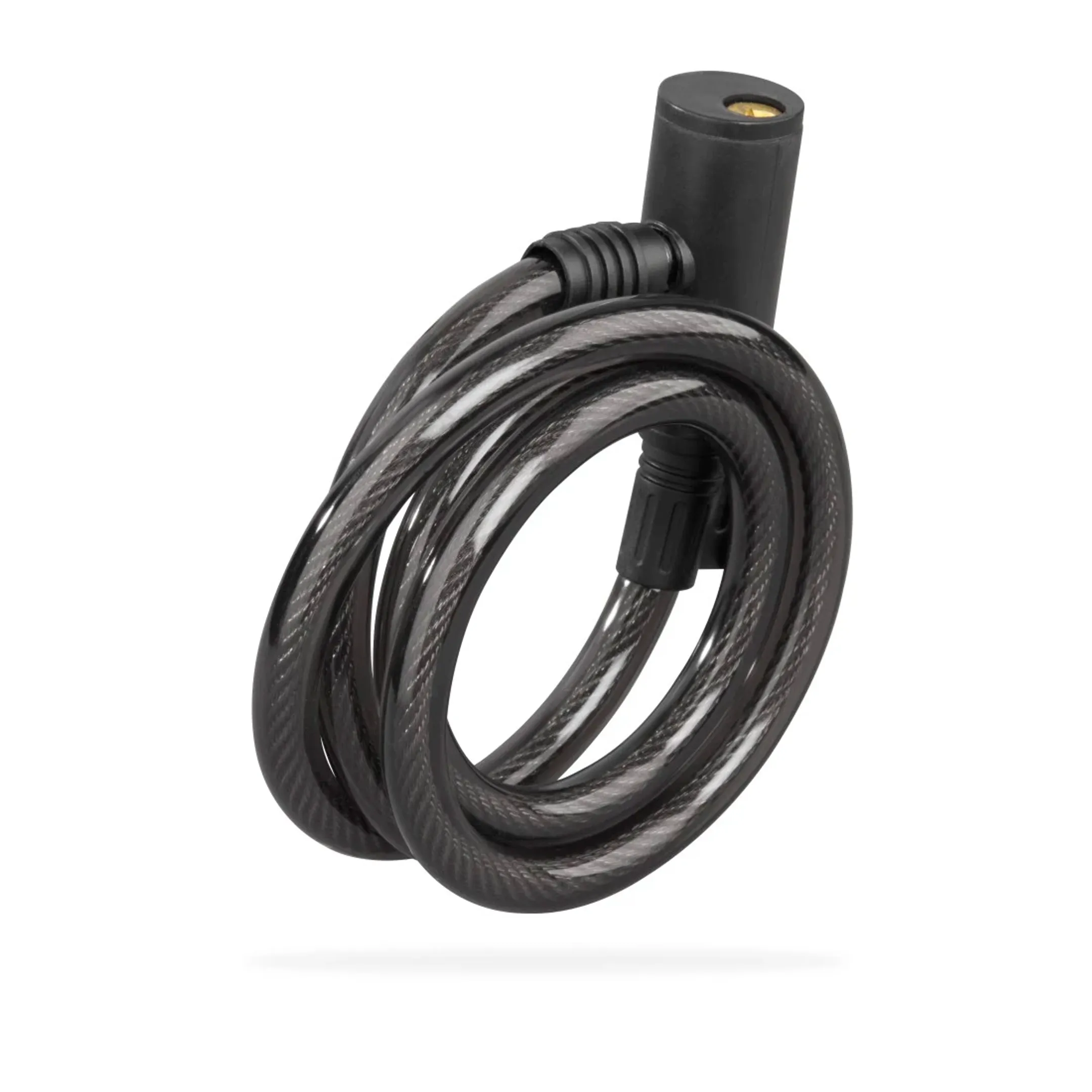 Câble antivol spiralé pour vélo, 120 cm - Noir