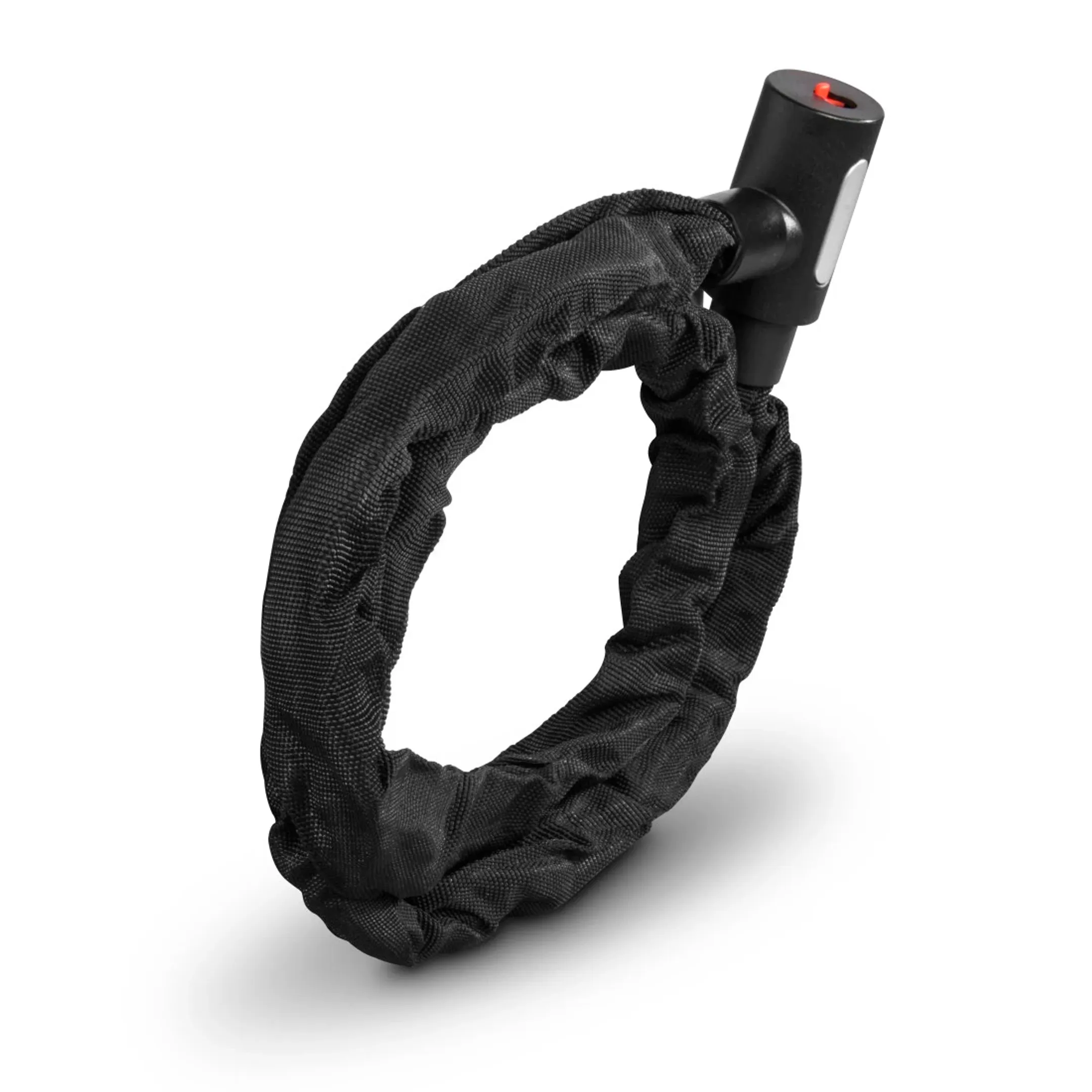 Chaîne antivol pour vélo avec clé lumineuse, 120 cm  - Noir