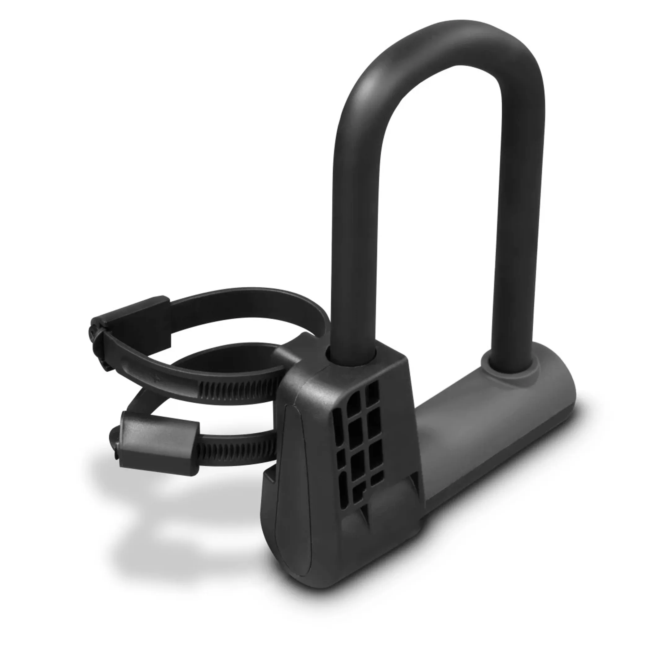 Antivol à arceau pour vélo, avec clé et supports, ART 2, acier - Noir