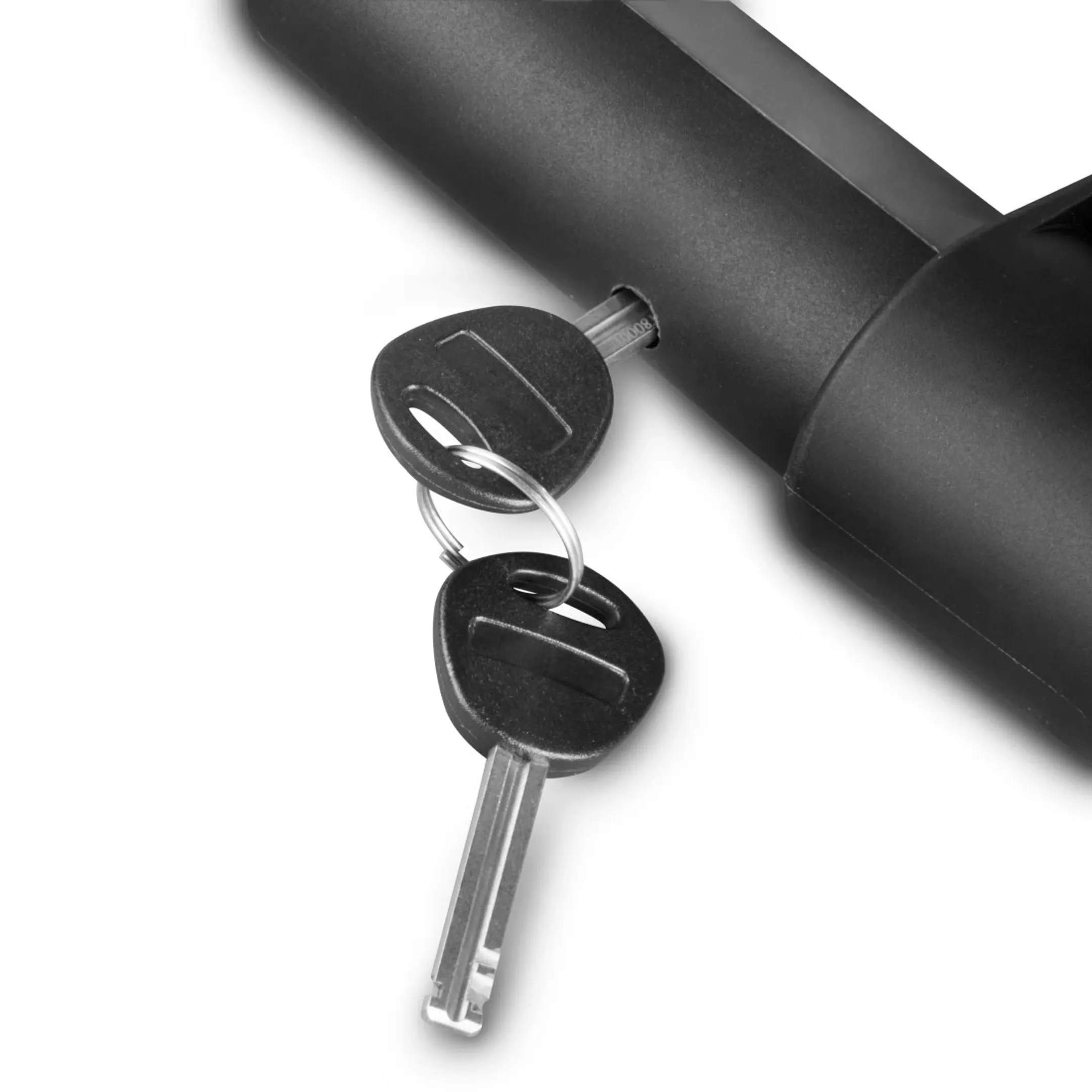 Antivol à arceau pour vélo, avec clé et supports, ART 2, acier - Noir