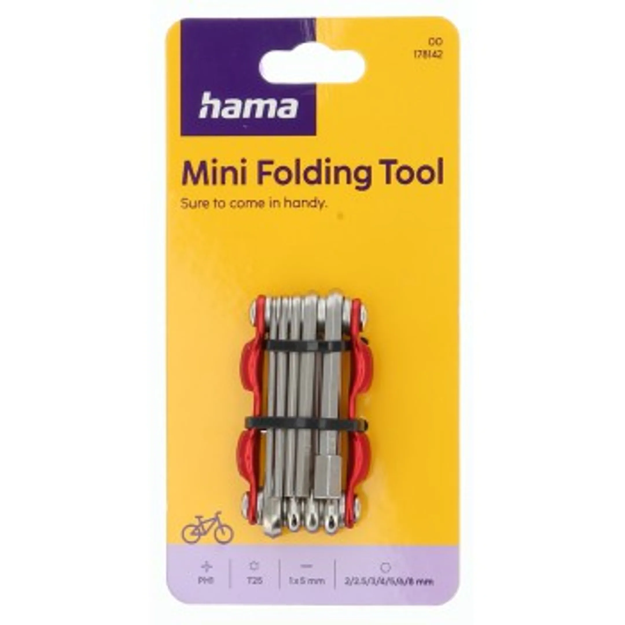 Mini-outillage pliable pour vélo - 10 pièces