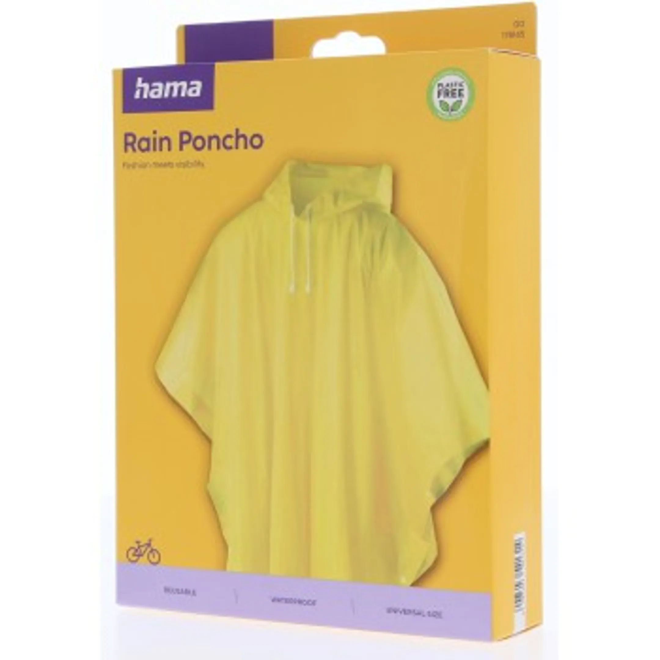 Poncho de pluie - Jaune