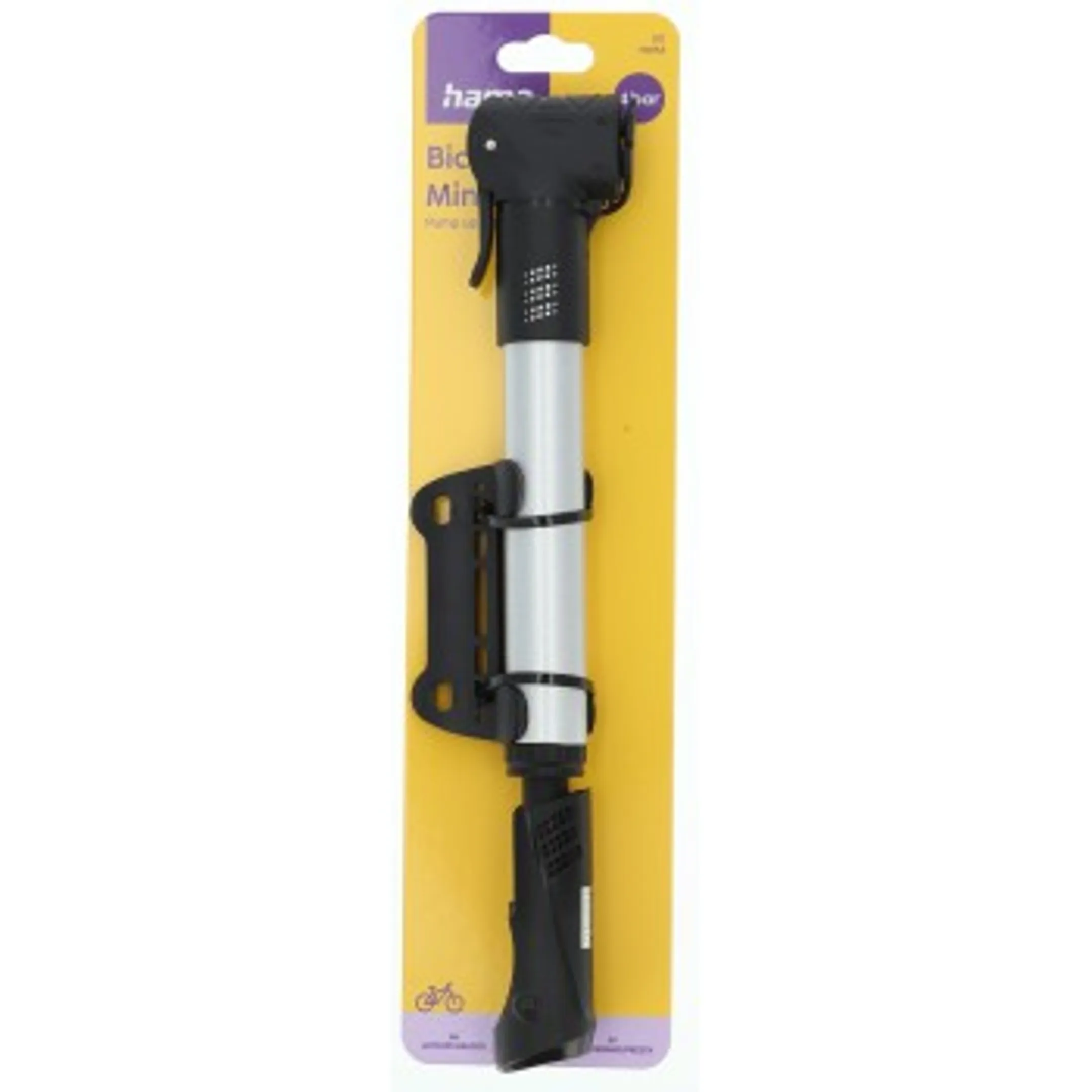 Mini-pompe à vélo - Noire