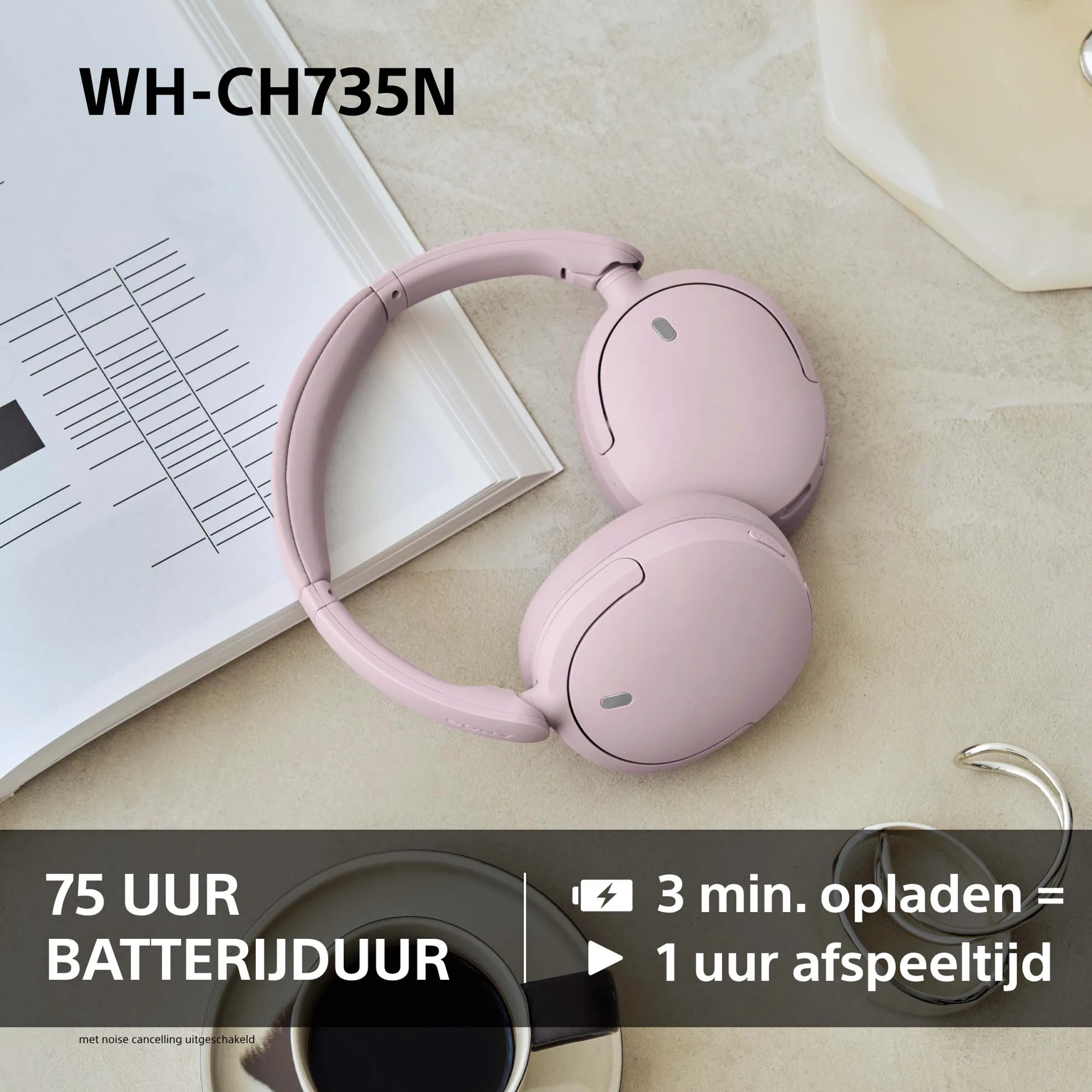 Koptelefoon WH-CH735N - Zwart