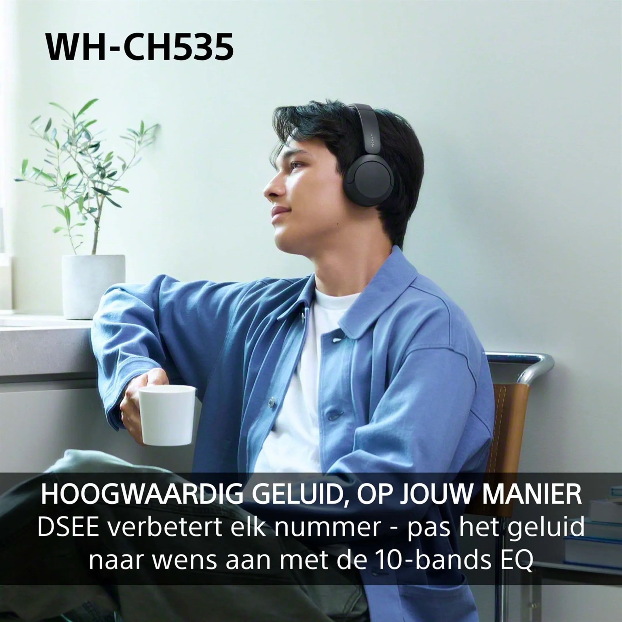 Koptelefoon WH-CH535 - Zwart