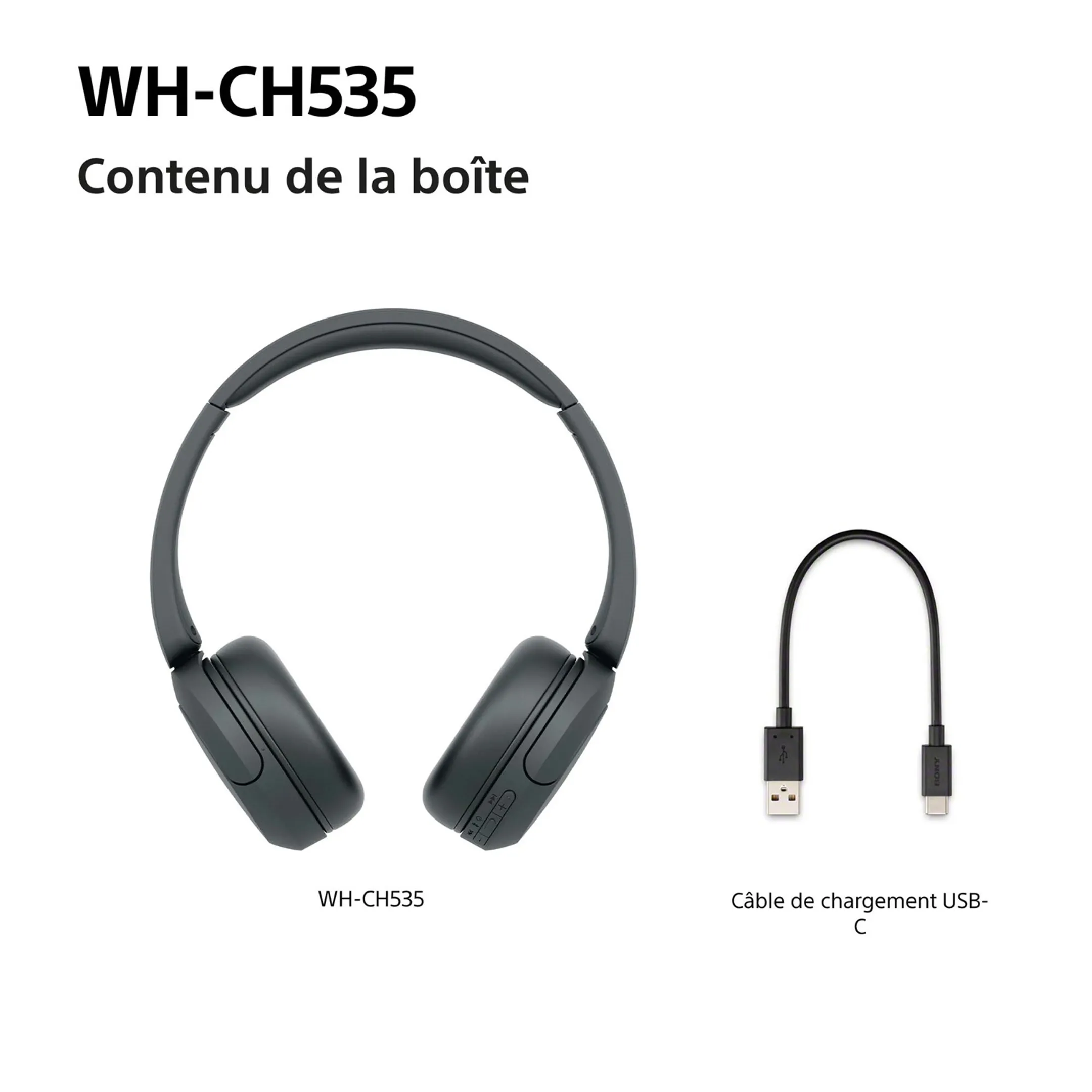 Casque WH-CH535 - Noir
