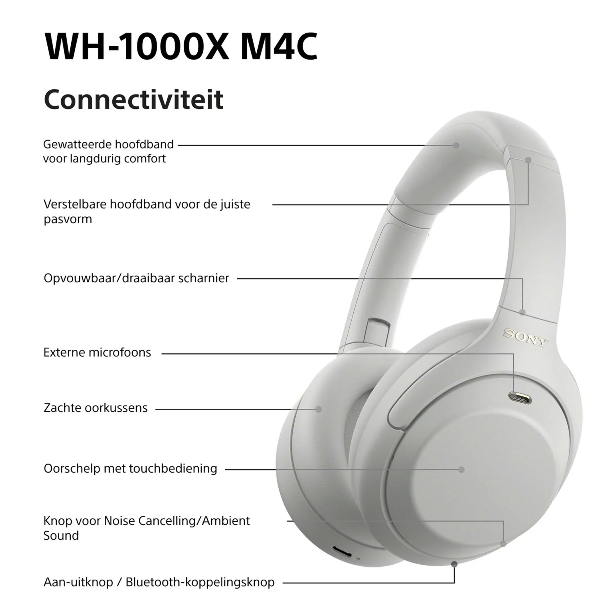 Koptelefoon WH-1000XM4C - Silver