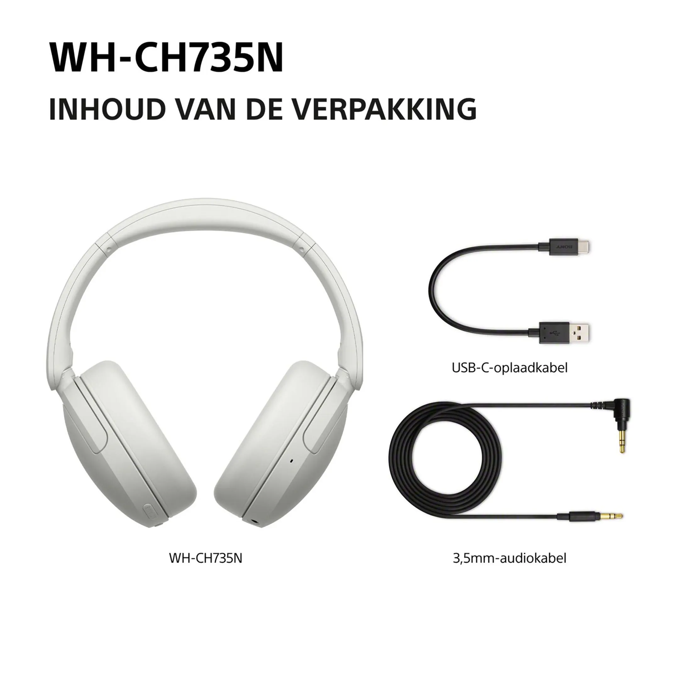 Koptelefoon WH-CH735N - Wit 