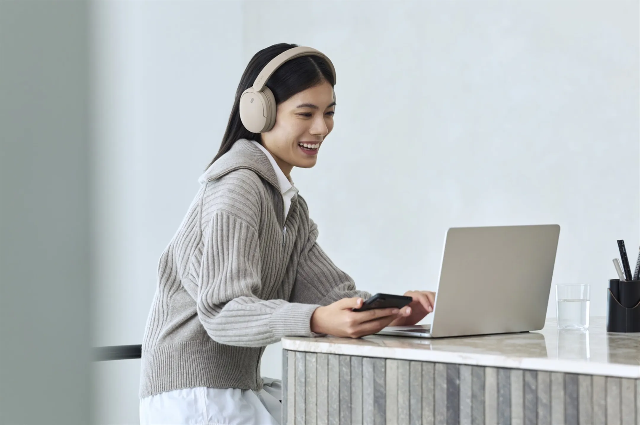 Casque WH-CH735N - Beige