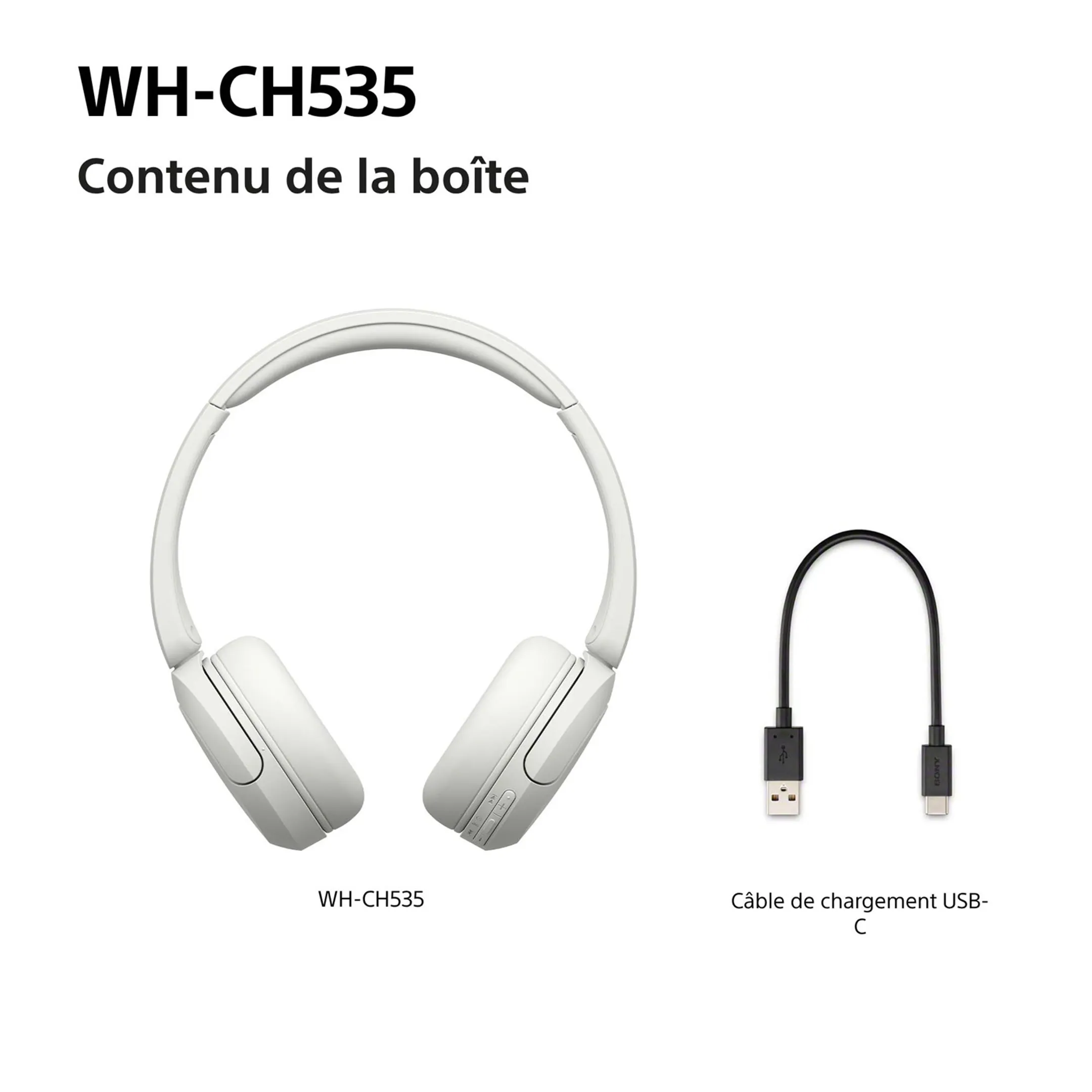 Casque WH-CH535 - Blanc