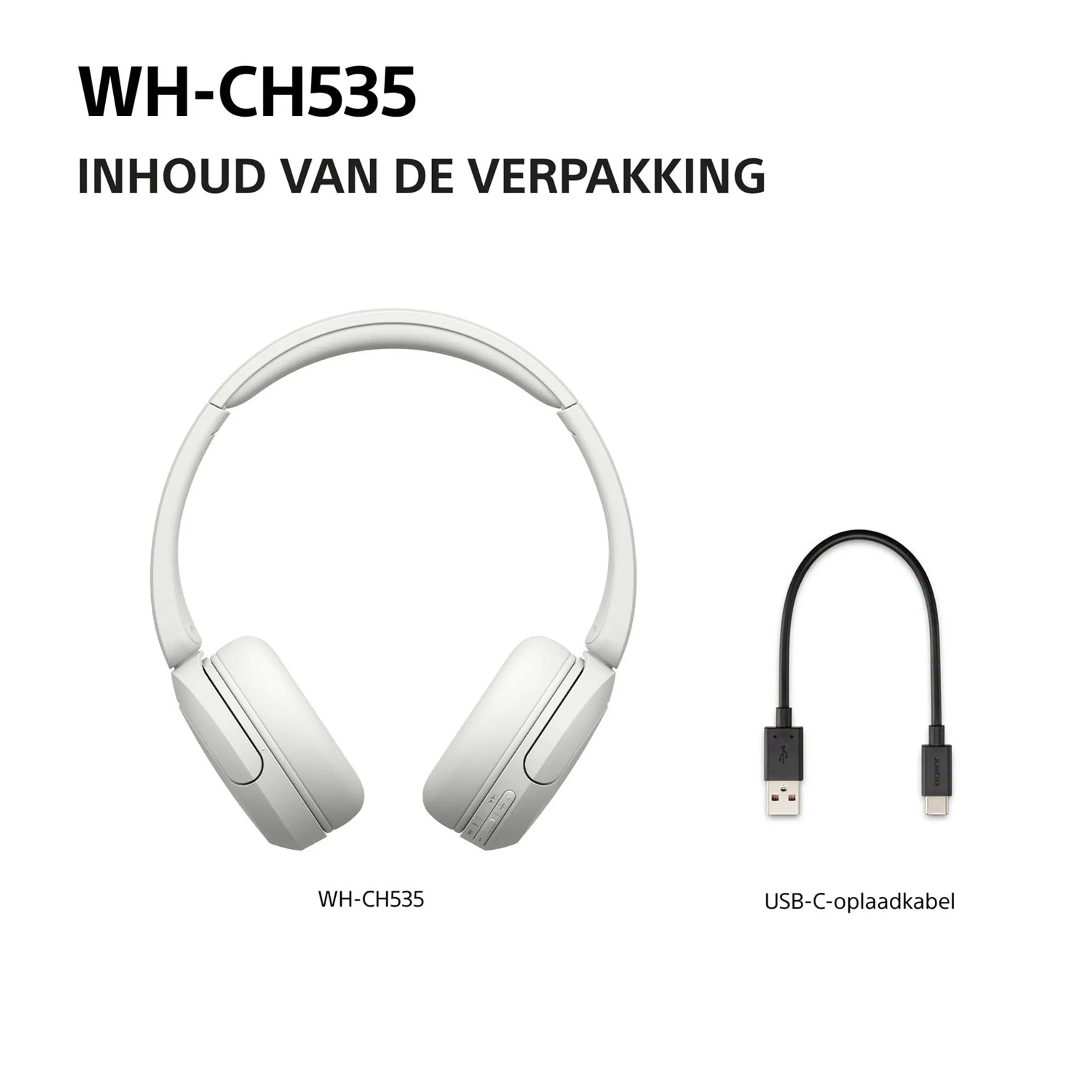 Koptelefoon WH-CH535 - Wit