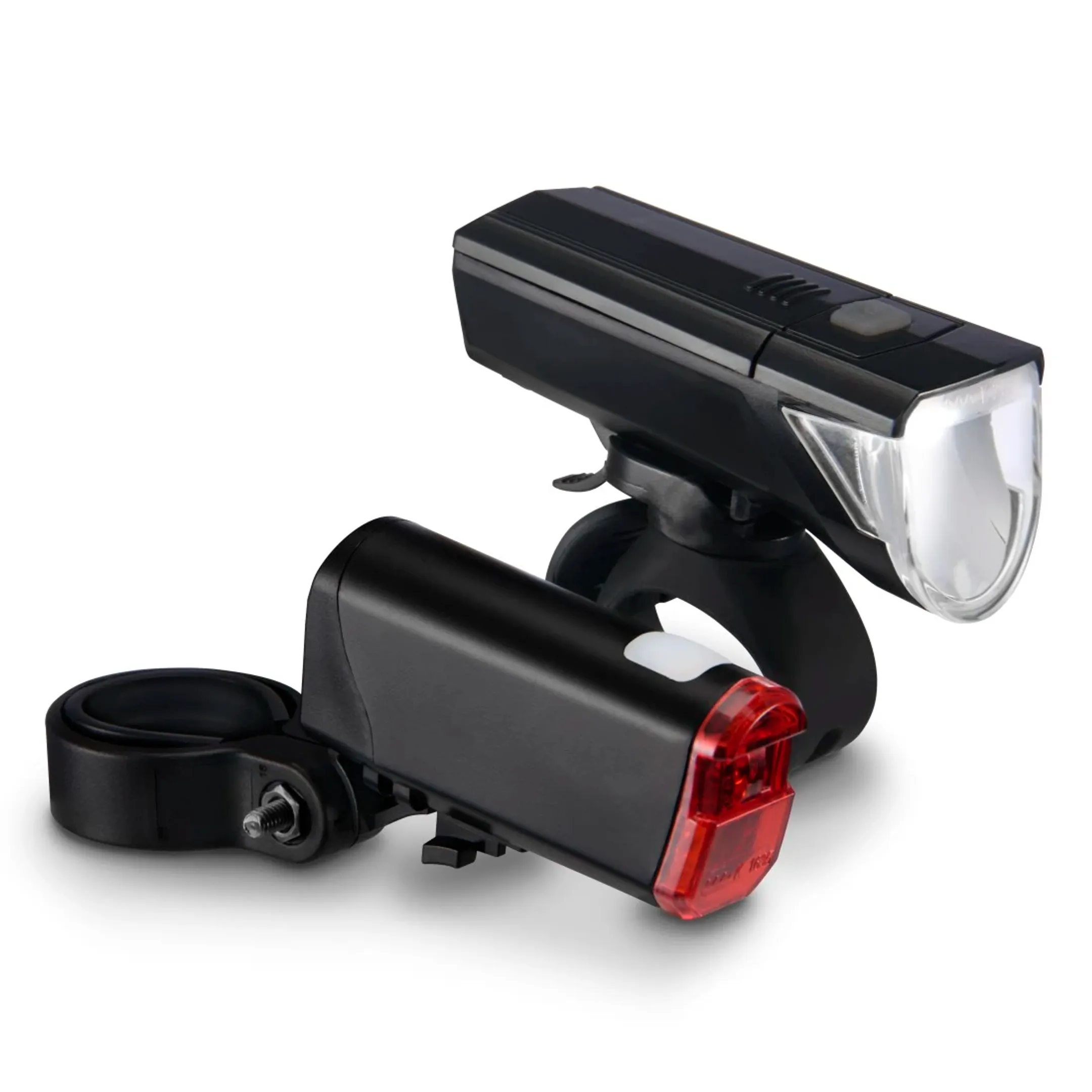 Kit d'éclairage pour vélo - Feux avant et arrière, LED, batterie, piles
