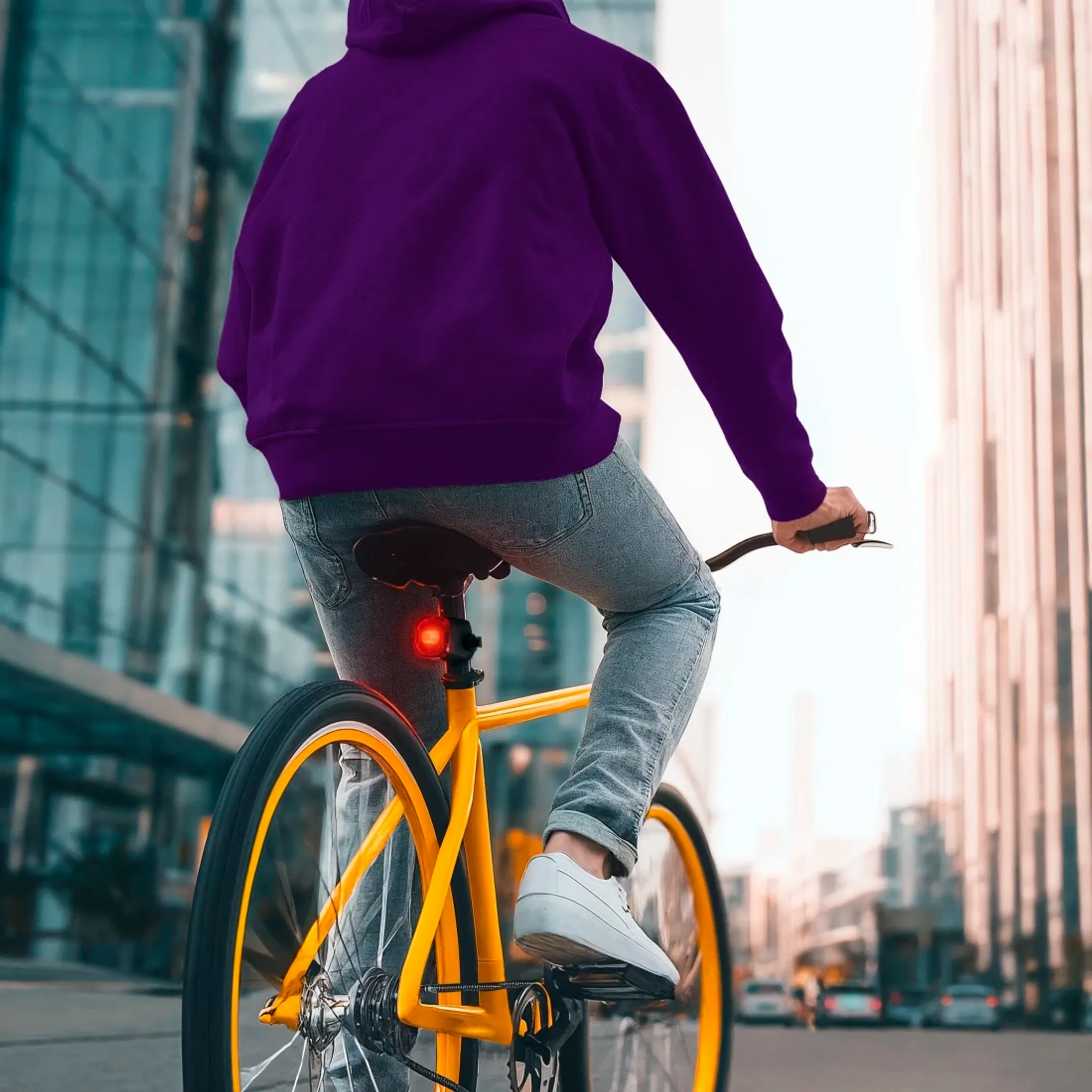 Kit d'éclairage pour vélo - Feux avant et arrière, LED, batterie, piles