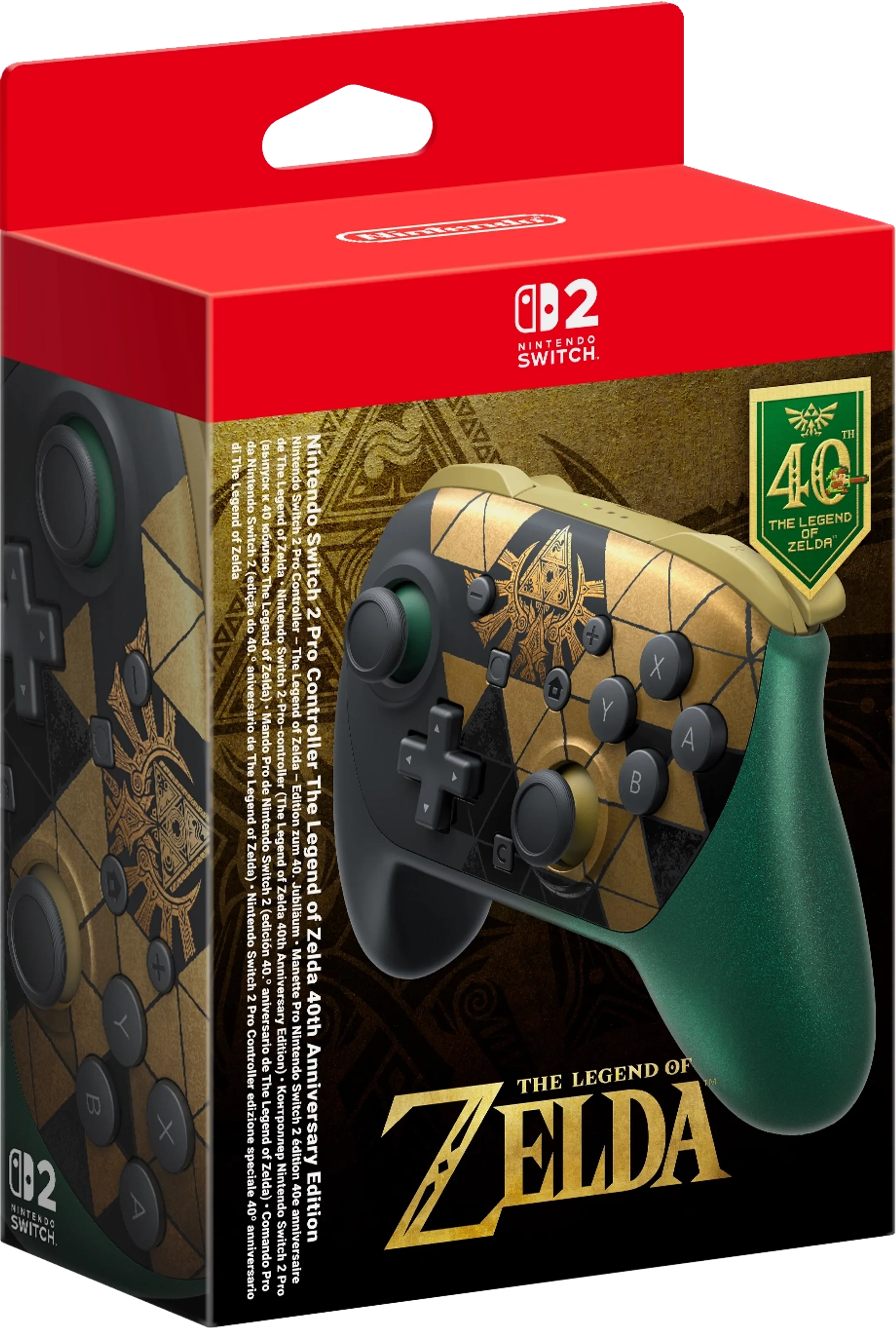 Manette Pro Switch 2 - The Legend of Zelda 40th Anniversary Limited Edition