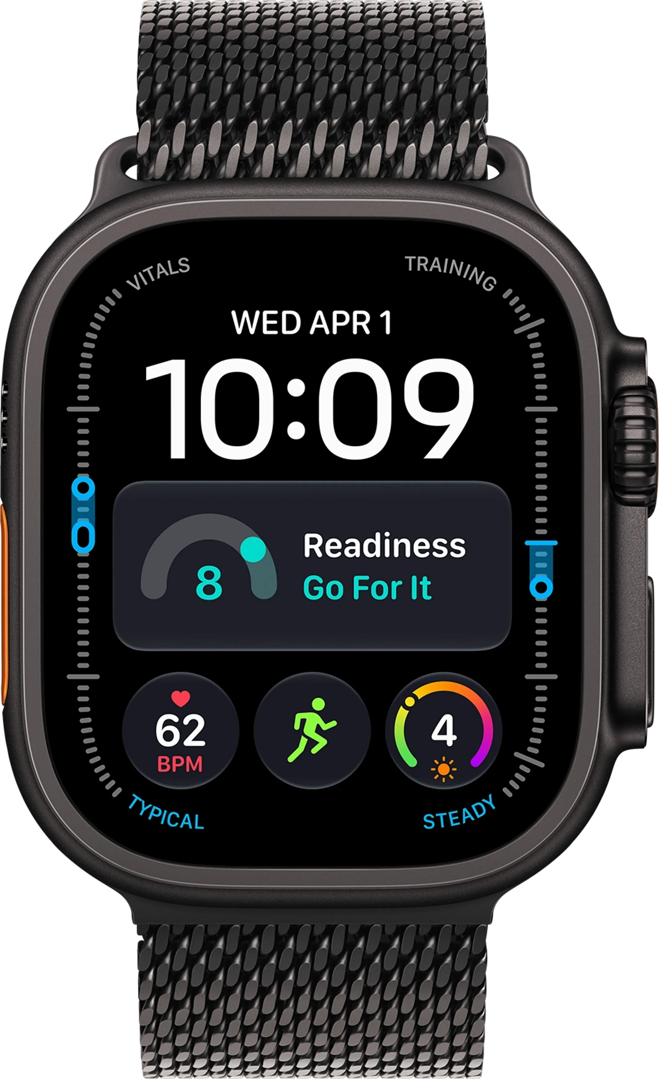 Watch Ultra 4 GPS + Cellular - 49mm Black Titanium - Milanese Loop L