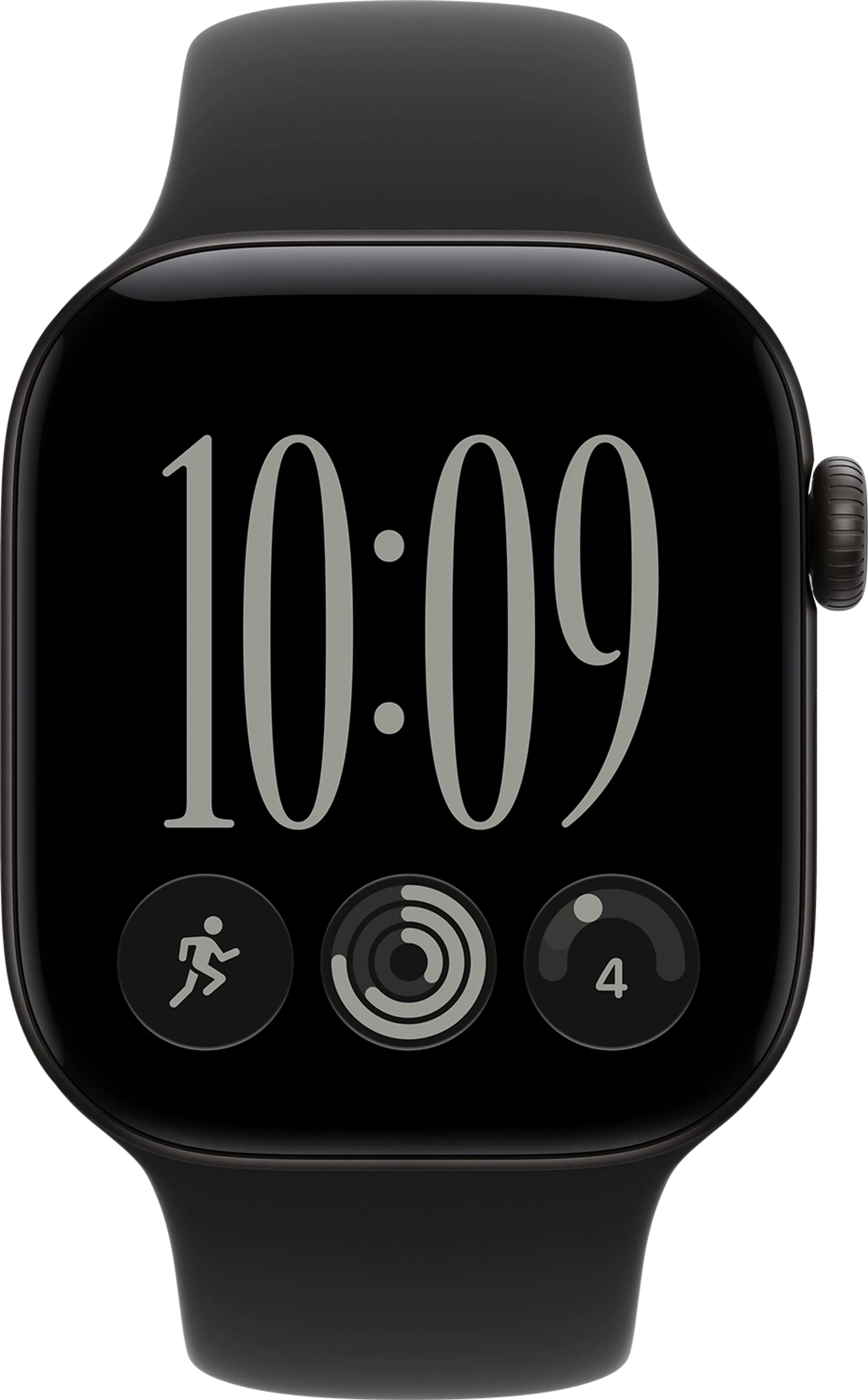 Watch Series 12 GPS + Cellular - 42mm Black Aluminum - Sport Band S/M
