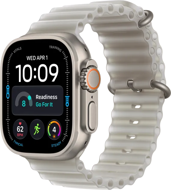 Watch Ultra 4 GPS + Cellular - 49mm Natural Titanium - Ocean Band