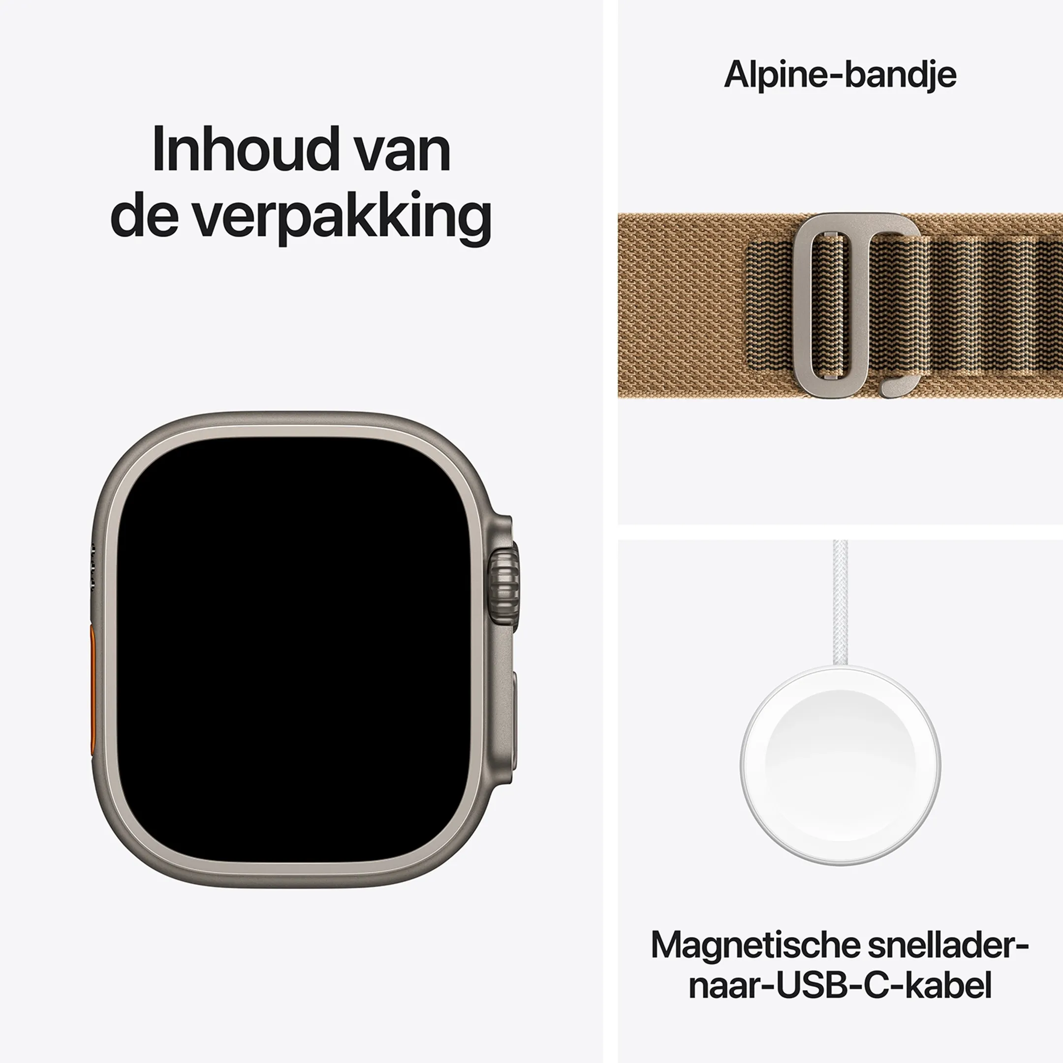 Watch Ultra 4 GPS + Cellular - 49mm Natural Titanium - Alpine Loop M