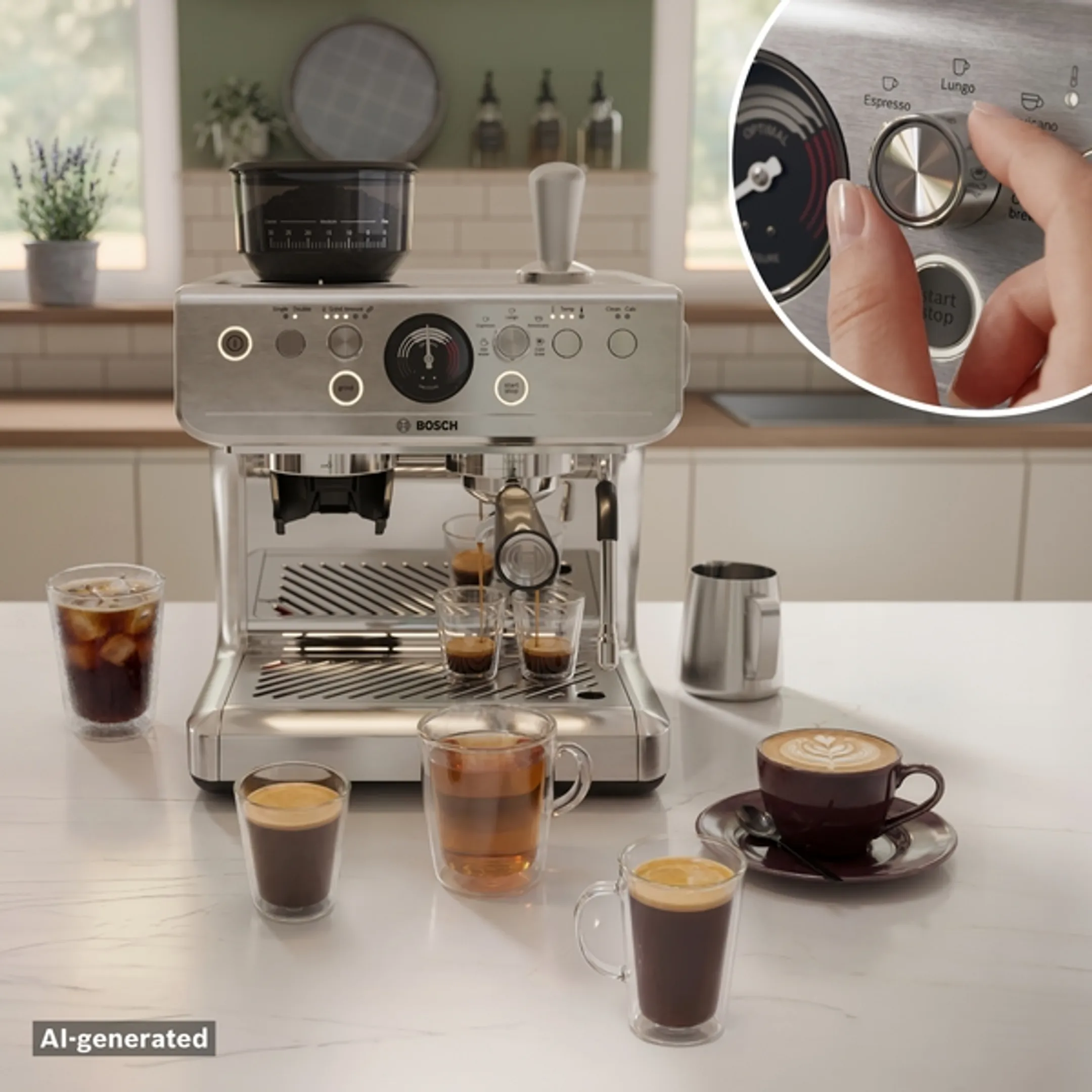 Semi-automatische espressomachine serie 4 PFE403C3