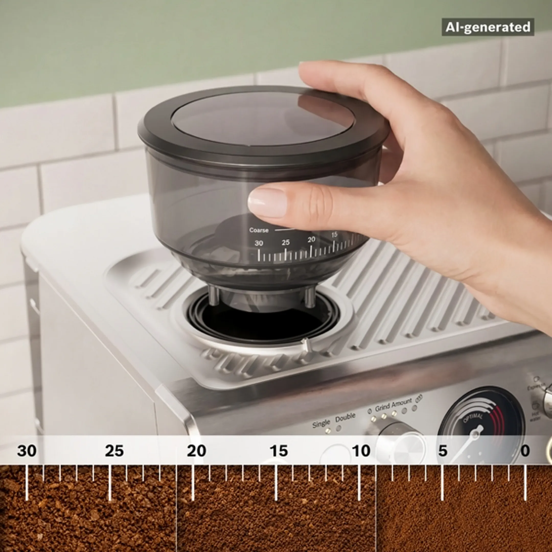 Semi-automatische espressomachine serie 4 PFE403C3