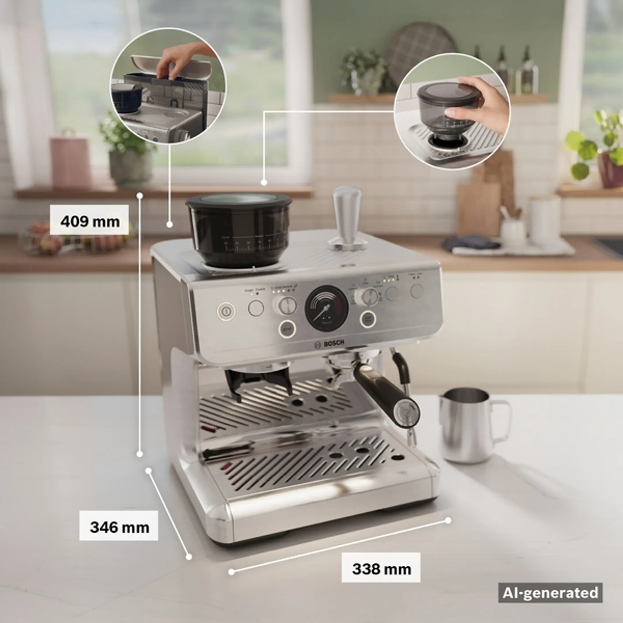 Semi-automatische espressomachine serie 4 PFE403C3