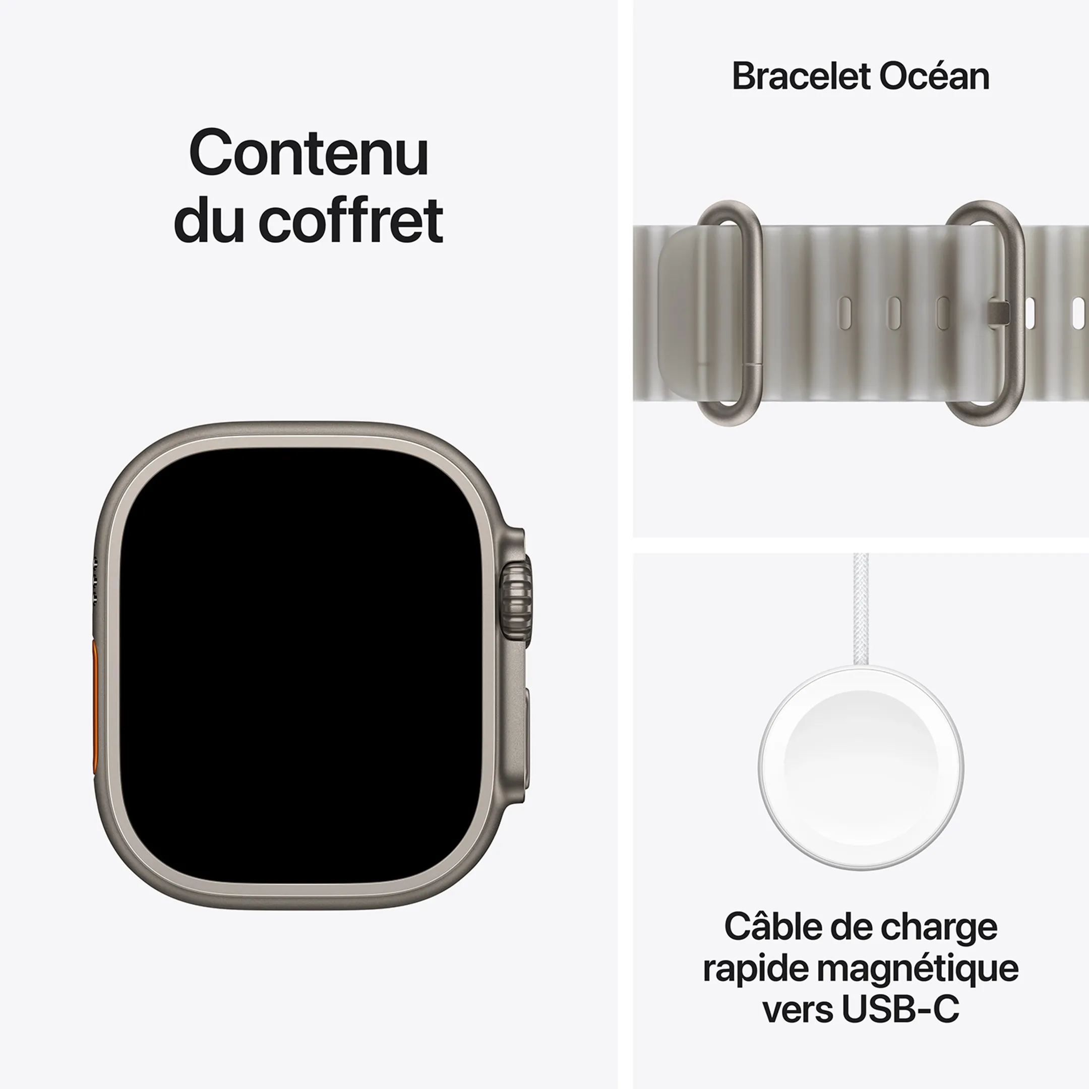 Watch Ultra 4 GPS + Cellular - 49mm Natural Titanium - Ocean Band