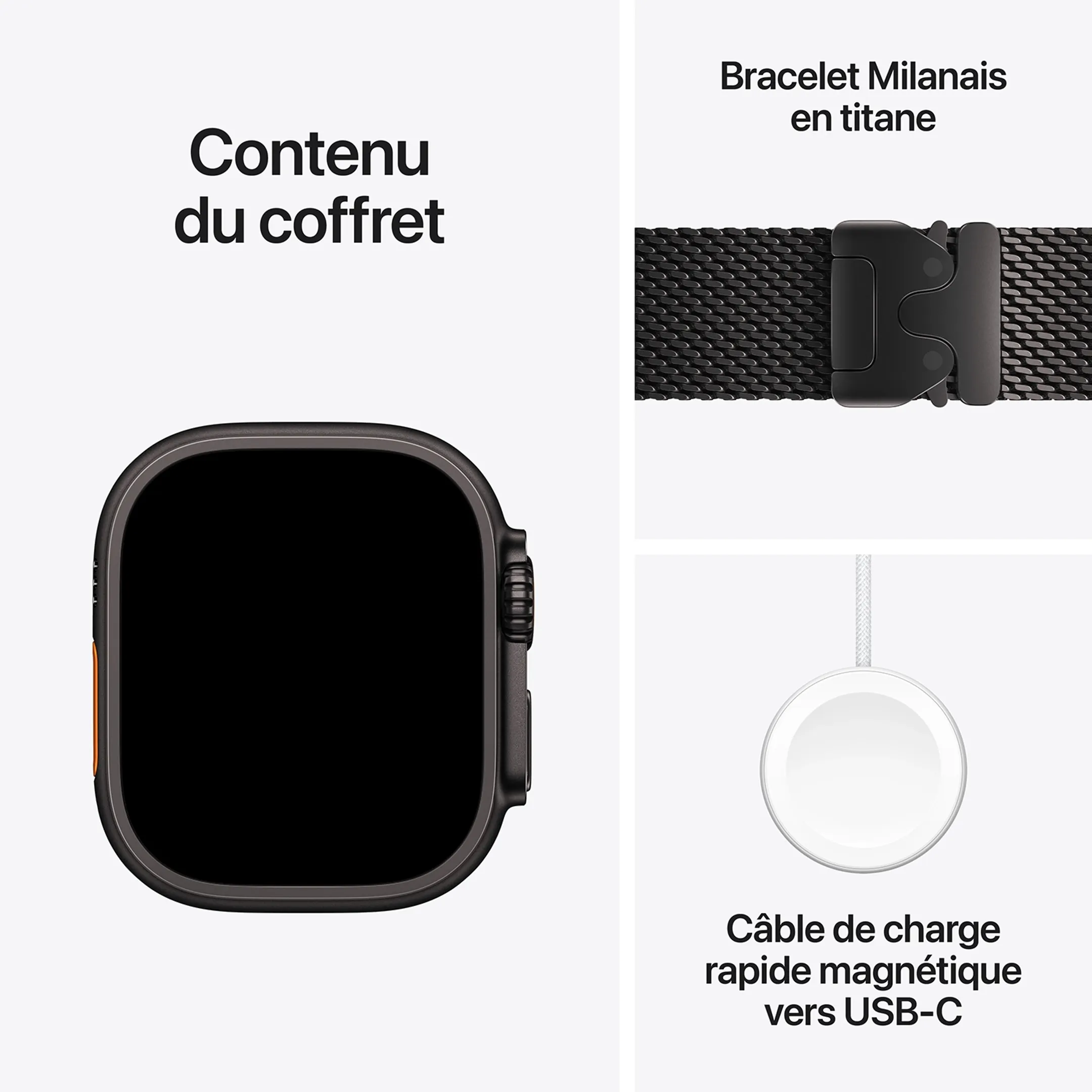 Watch Ultra 4 GPS + Cellular - 49mm Black Titanium - Milanese Loop M