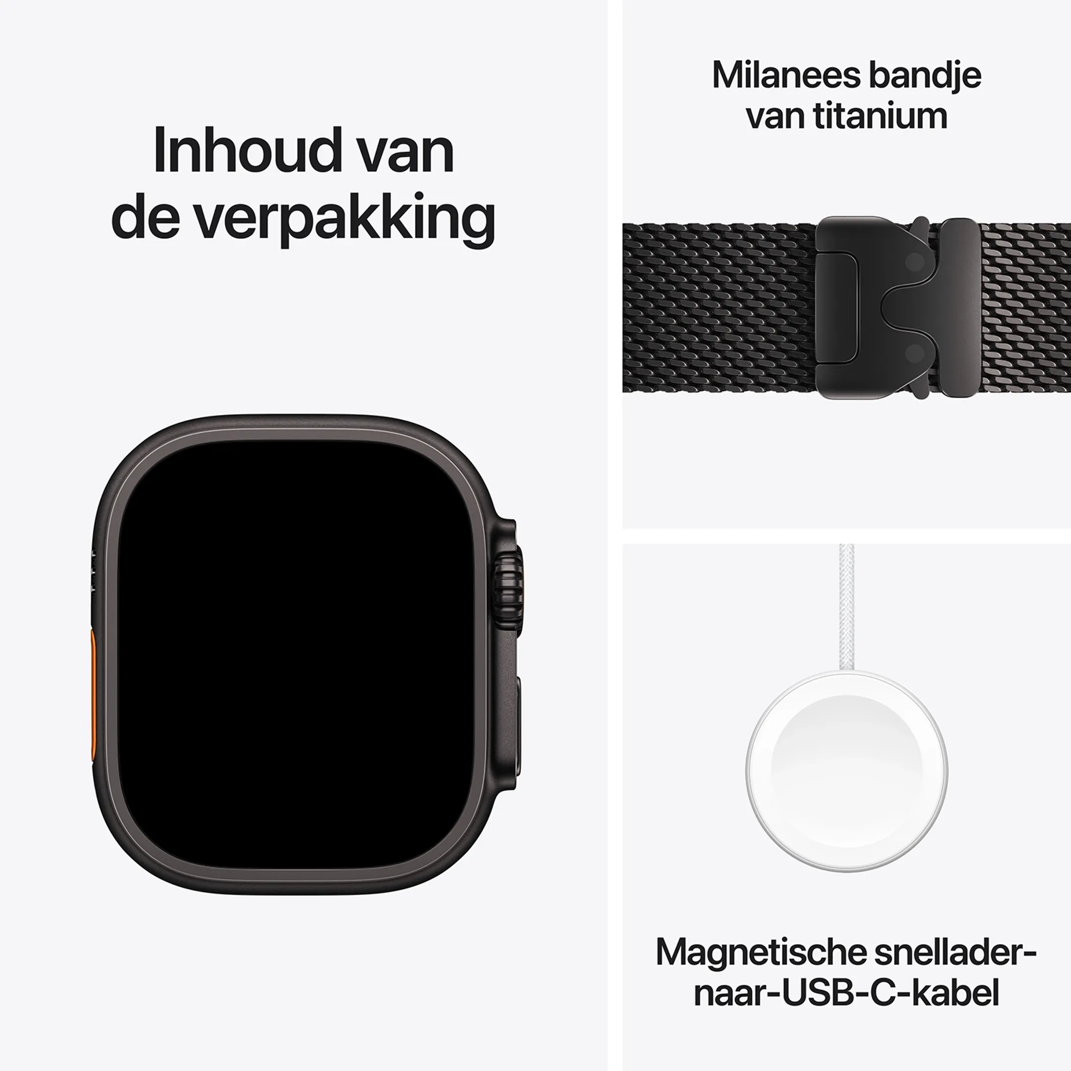 Watch Ultra 4 GPS + Cellular - 49mm Black Titanium - Milanese Loop M