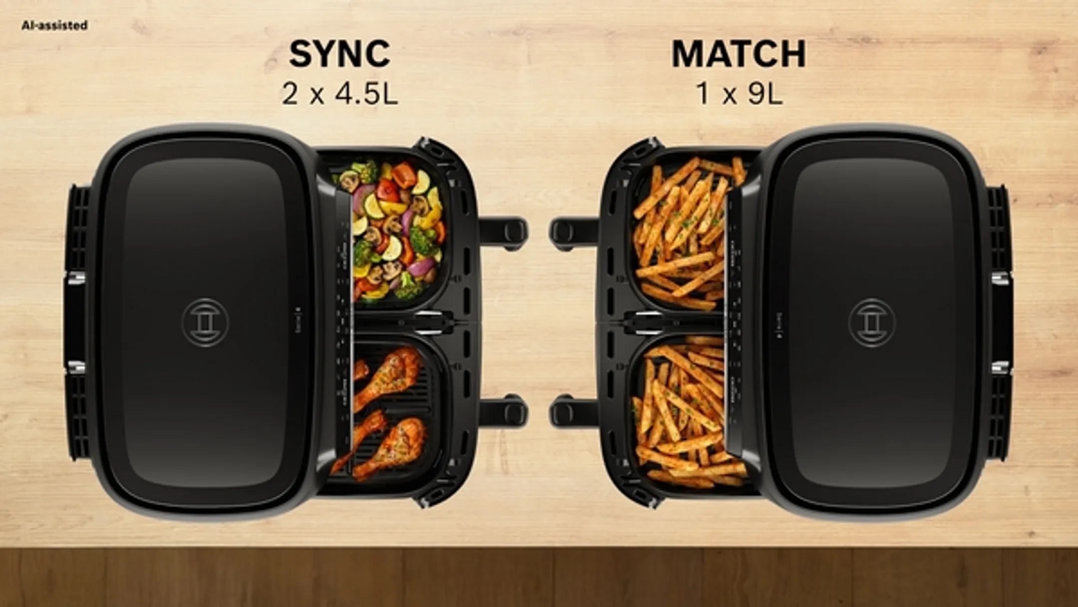 Airfryer serie 4 Double Drawer MAFD440B1