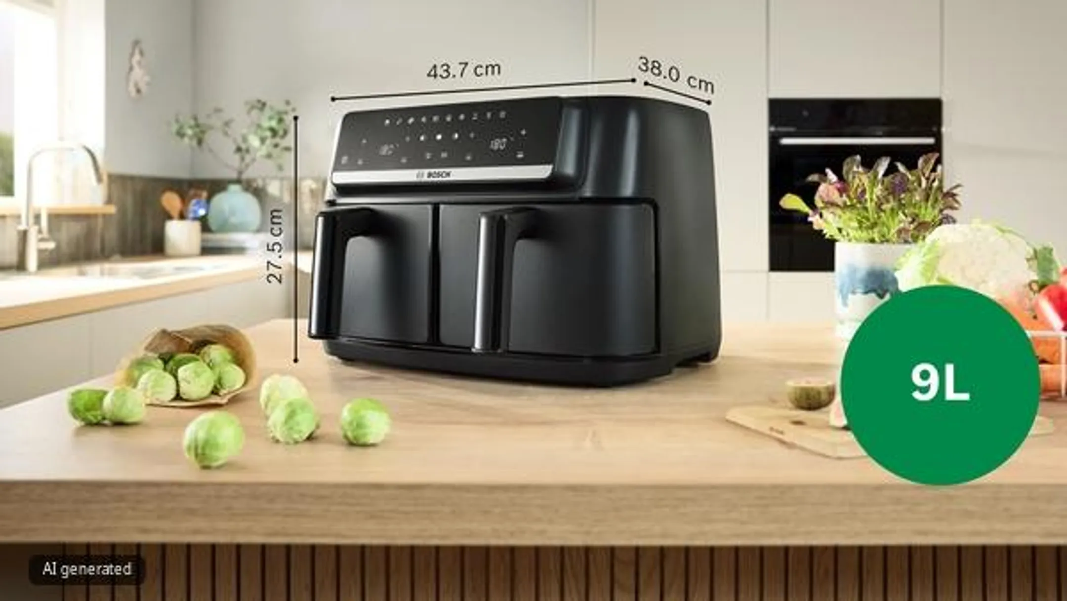 Airfryer serie 4 Double Drawer MAFD440B1