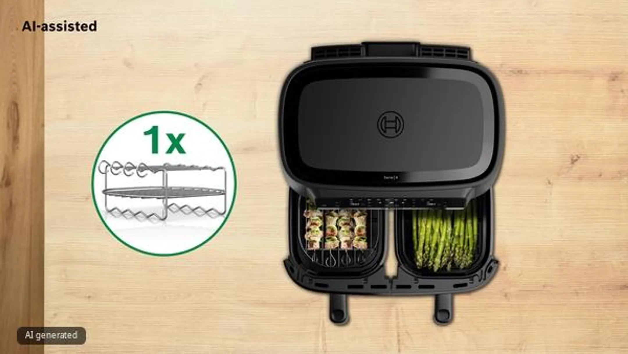 Airfryer serie 4 Double Drawer MAFD440B1