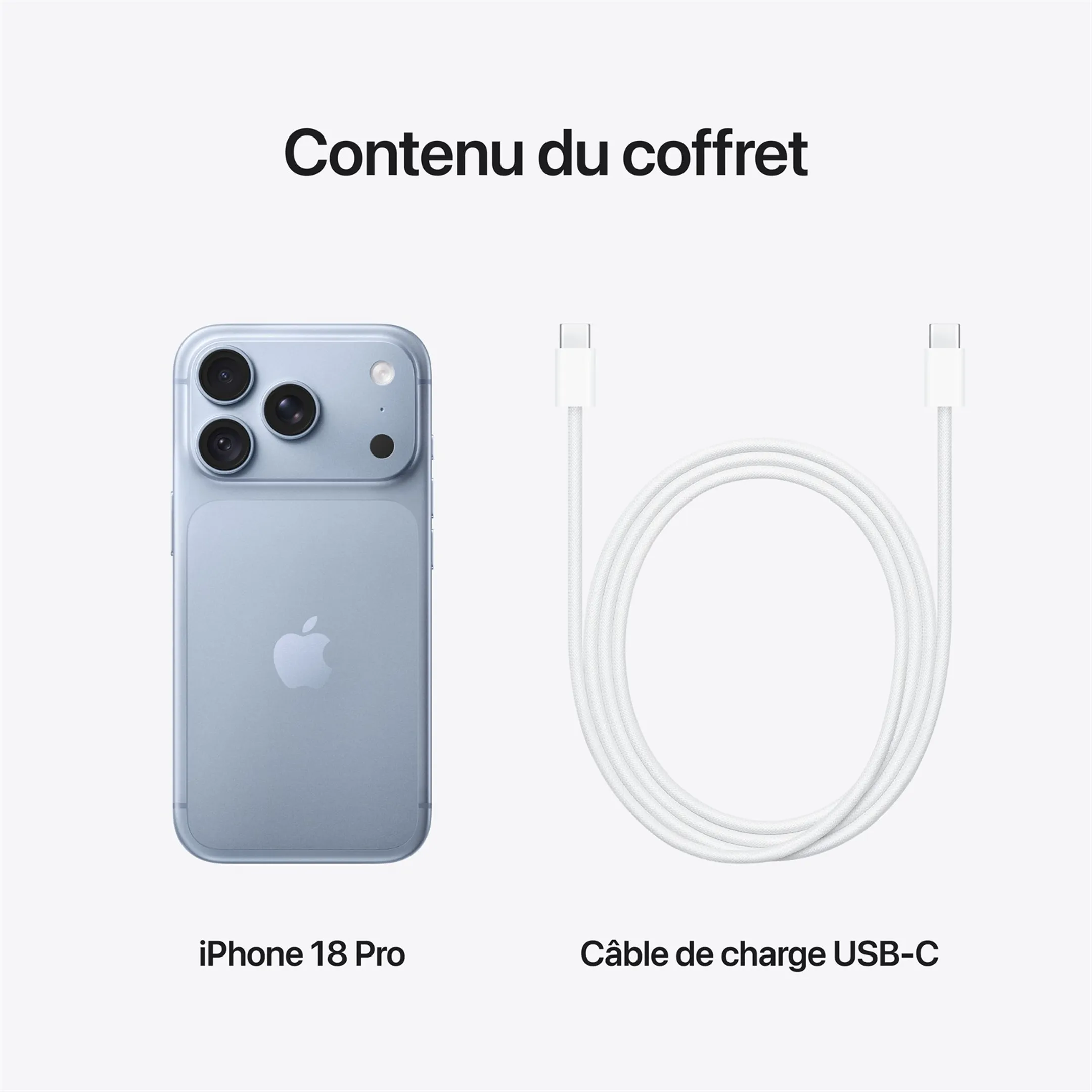 iPhone 18 Pro 256Go - Glacier