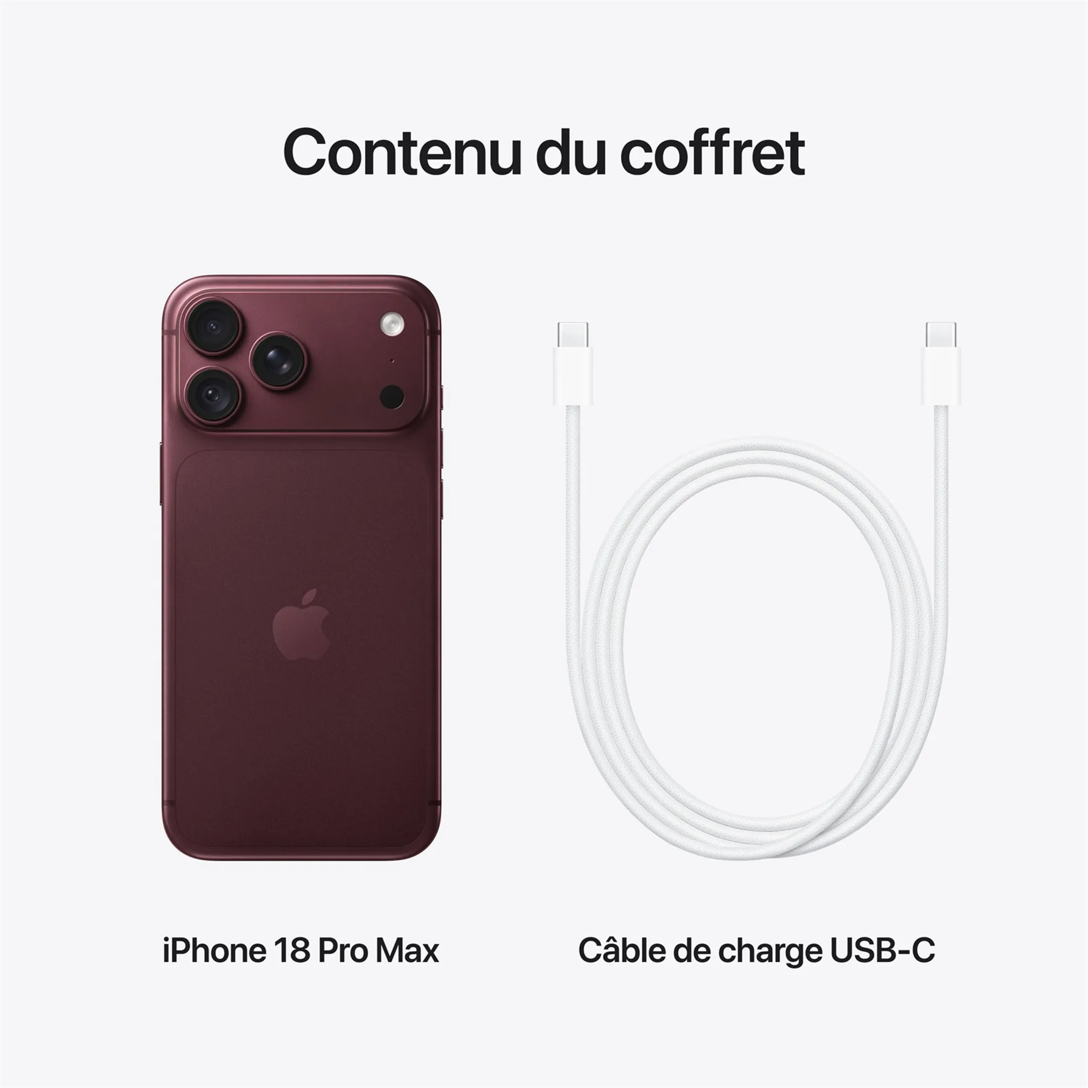 iPhone 18 Pro Max 512Go - Burgundy