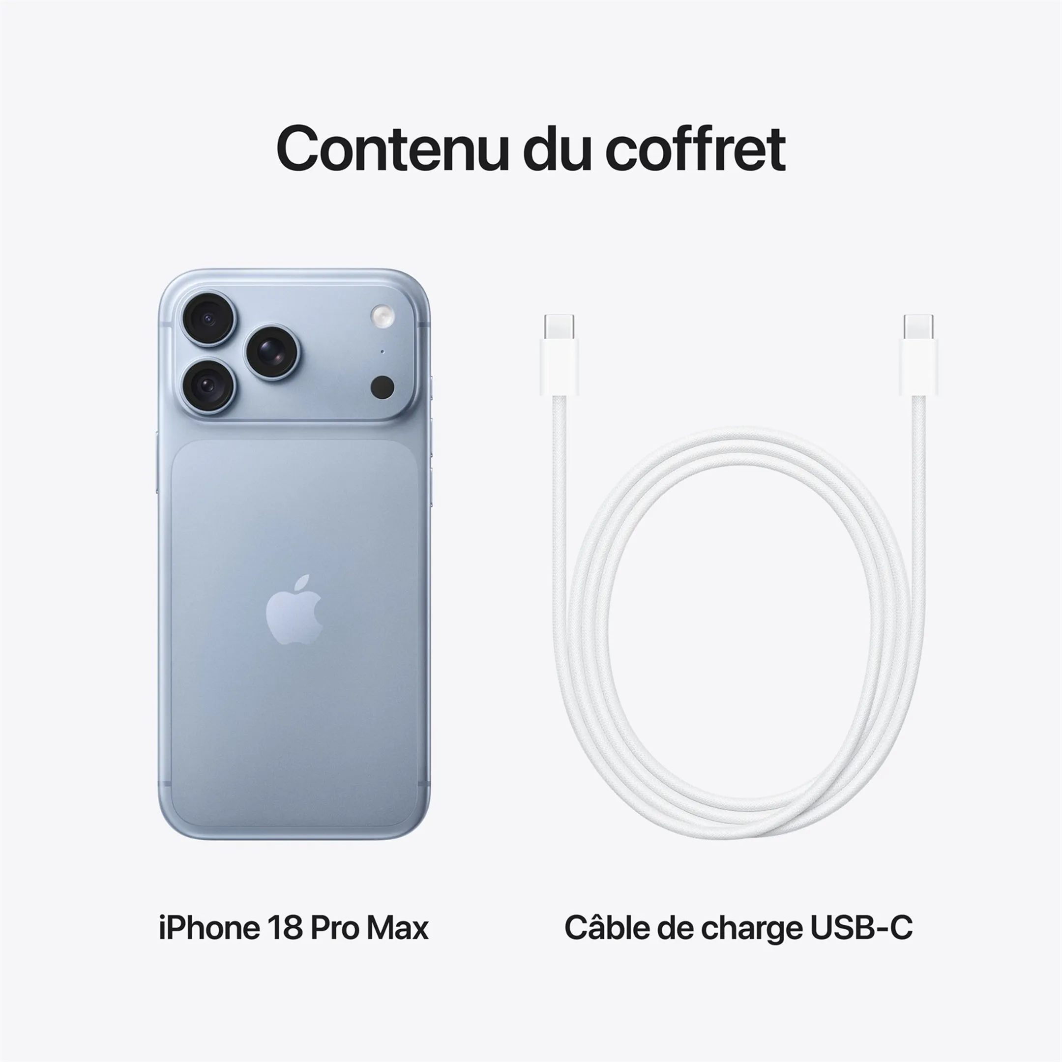 iPhone 18 Pro Max 512Go - Glacier