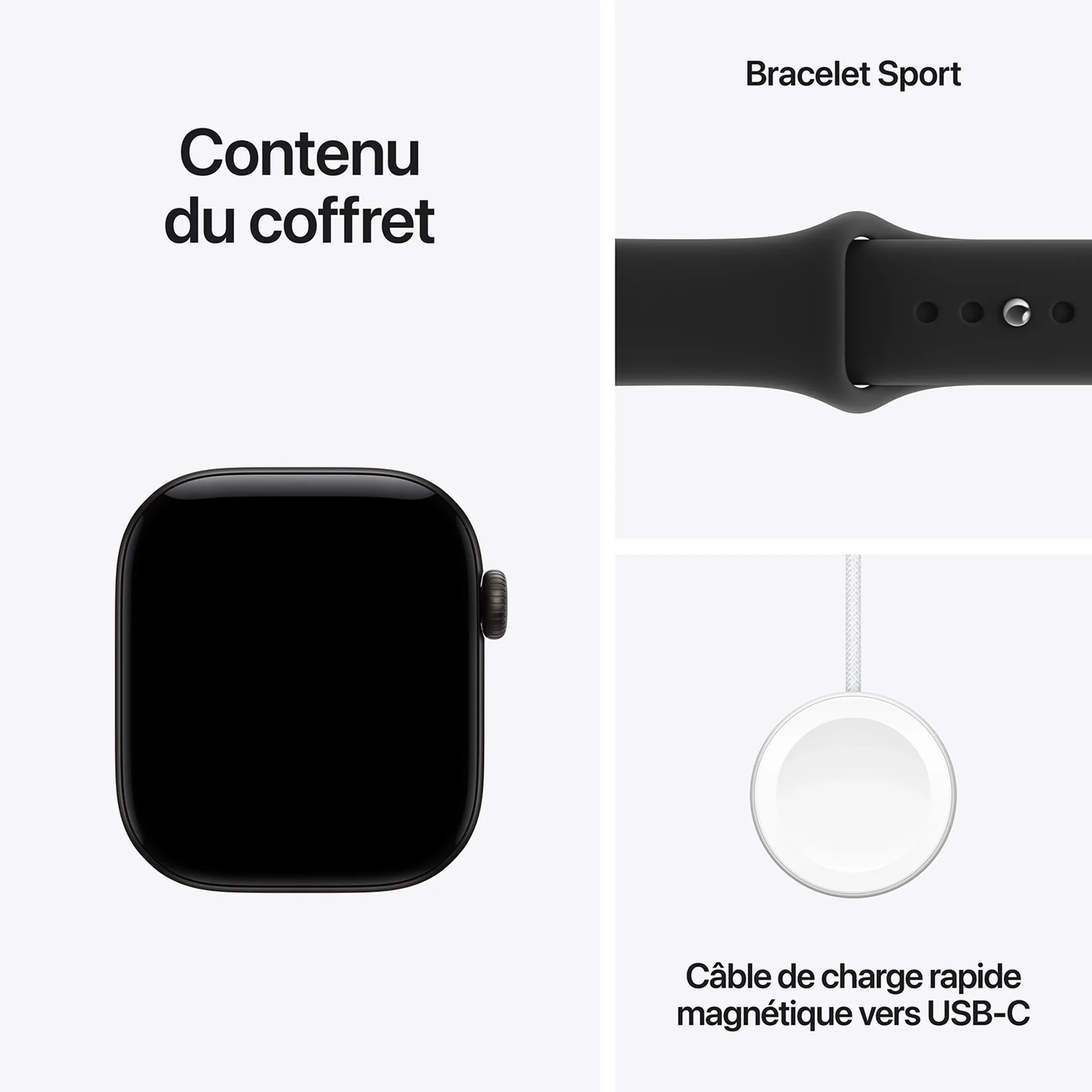 Watch Series 12 GPS + Cellular - 42mm Black Aluminum - Sport Band S/M