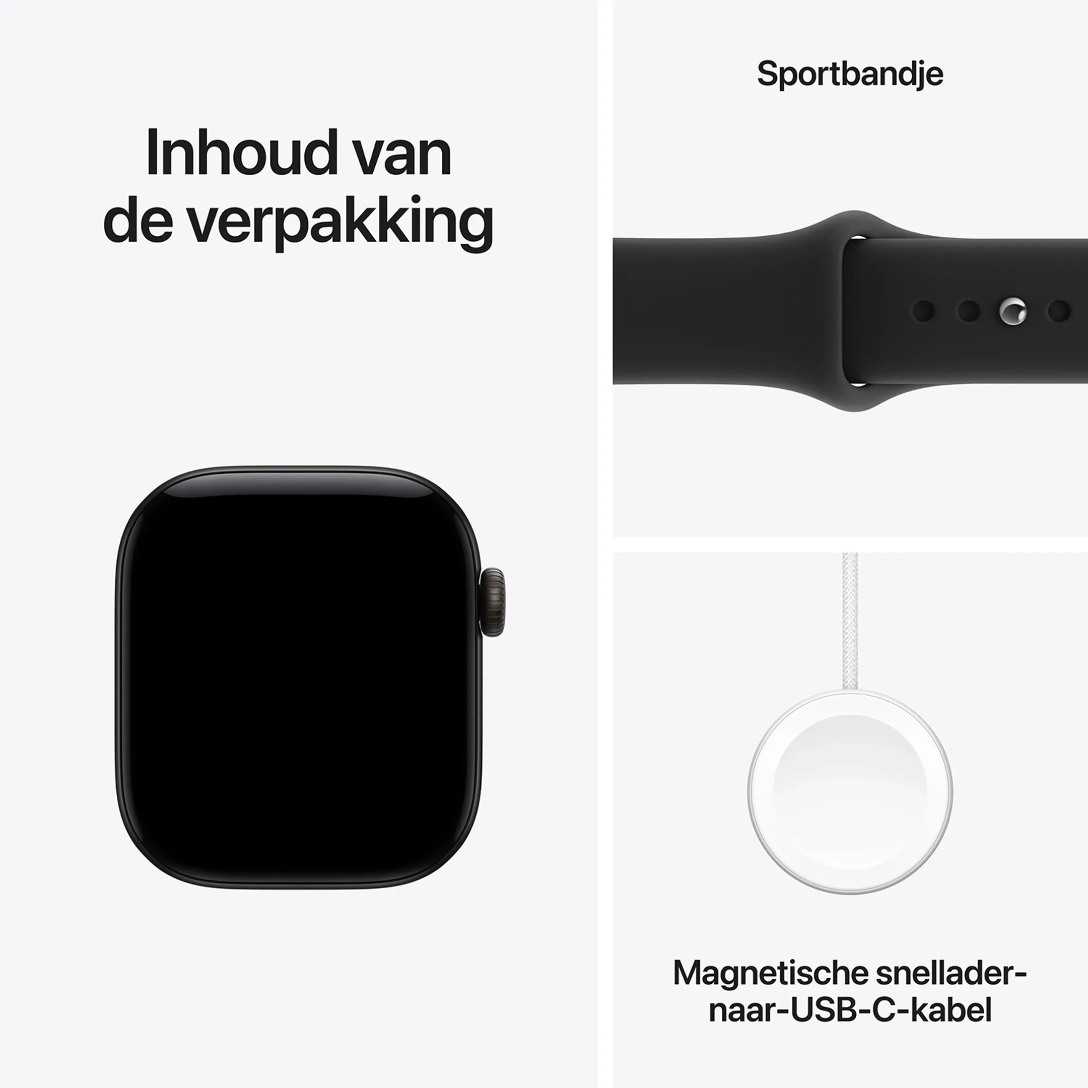 Watch Series 12 GPS + Cellular - 42mm Black Aluminum - Sport Band S/M